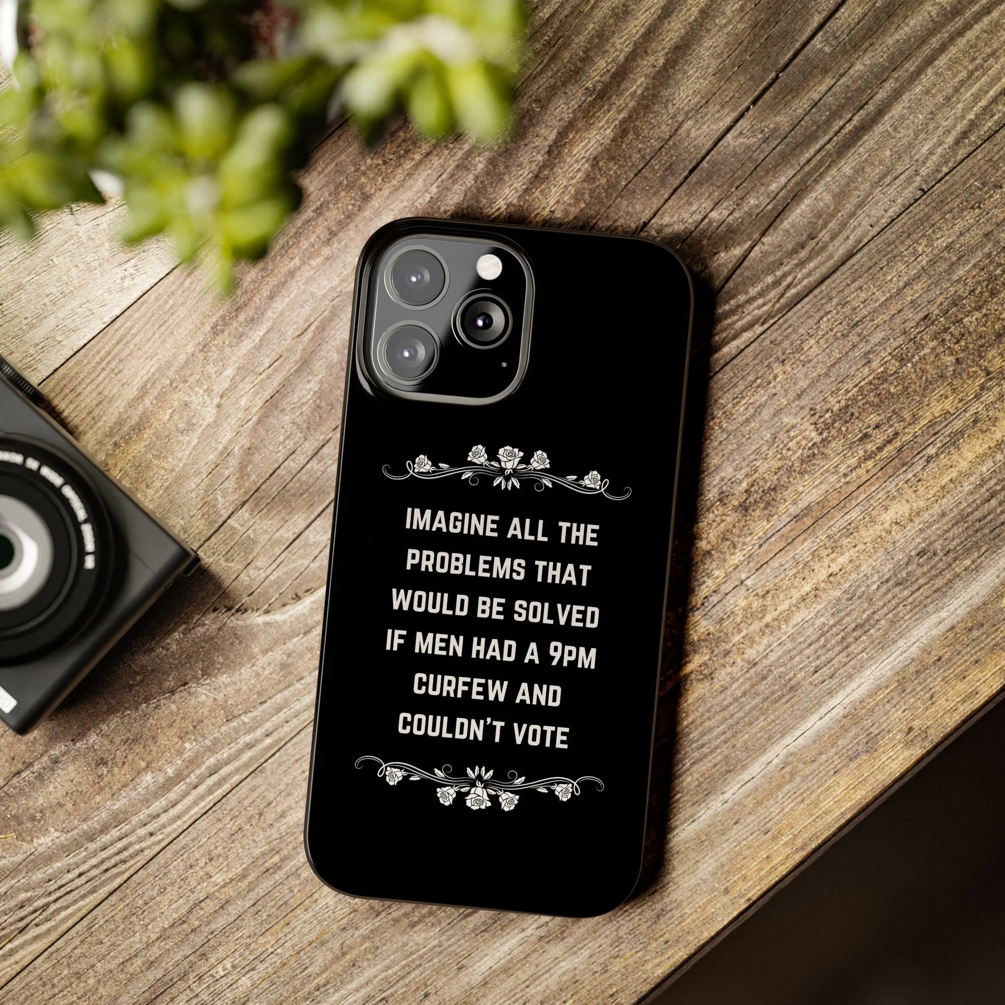 If Men Had a 9pm Curfew and Couldn't Vote Slim Phone Case - Many iPhone Models Available - Image 54