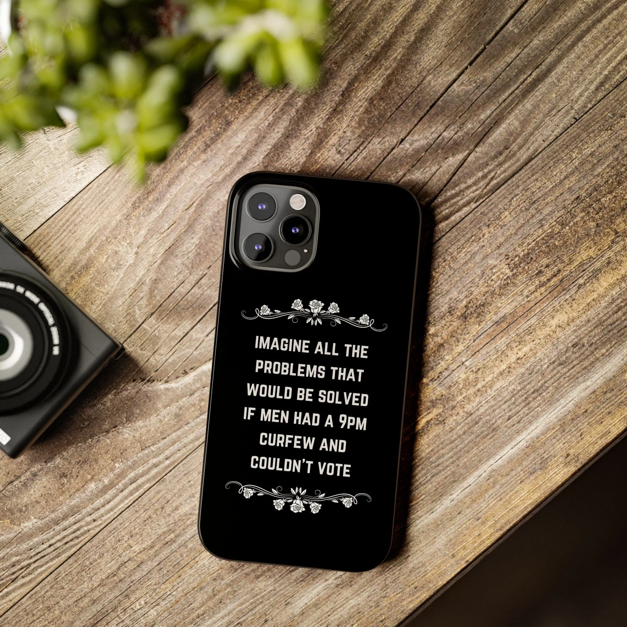 If Men Had a 9pm Curfew and Couldn't Vote Slim Phone Case - Many iPhone Models Available - Image 57