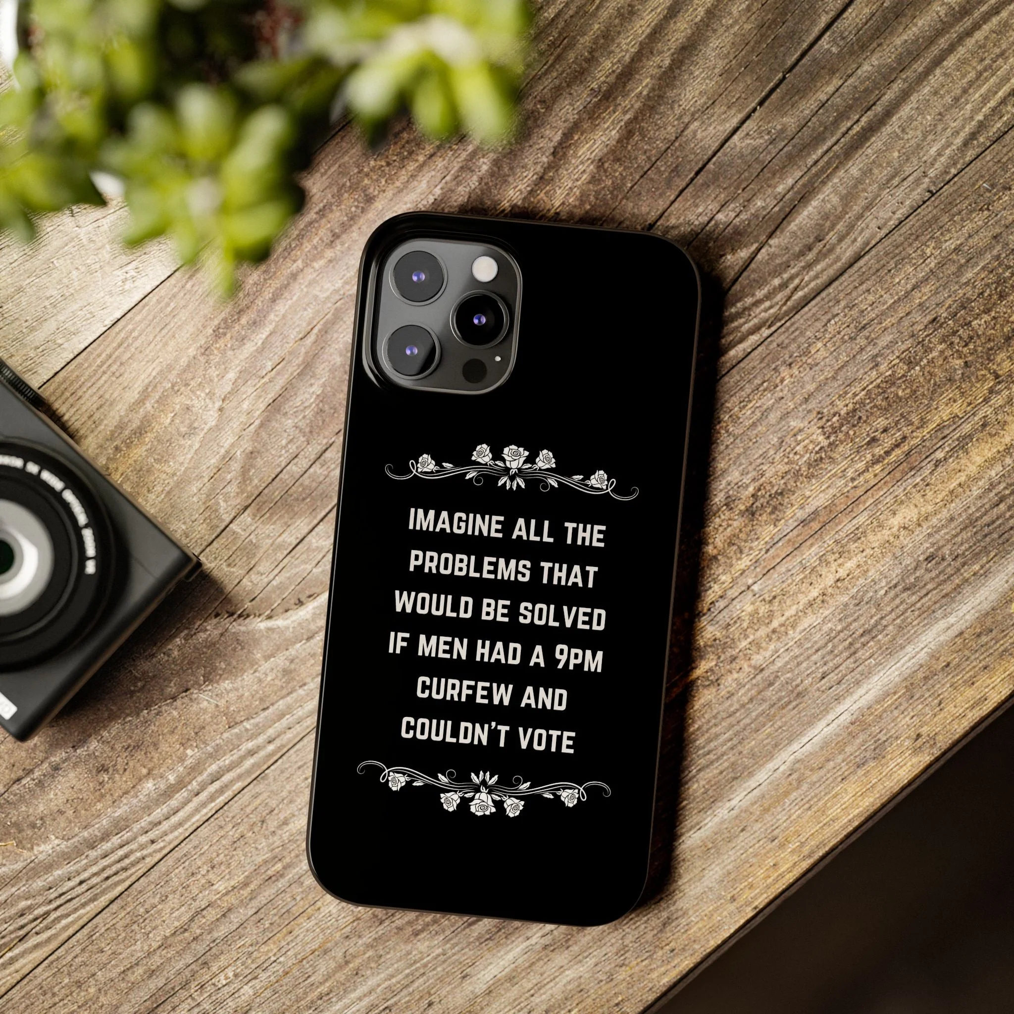 If Men Had a 9pm Curfew and Couldn't Vote Slim Phone Case - Many iPhone Models Available - Image 63