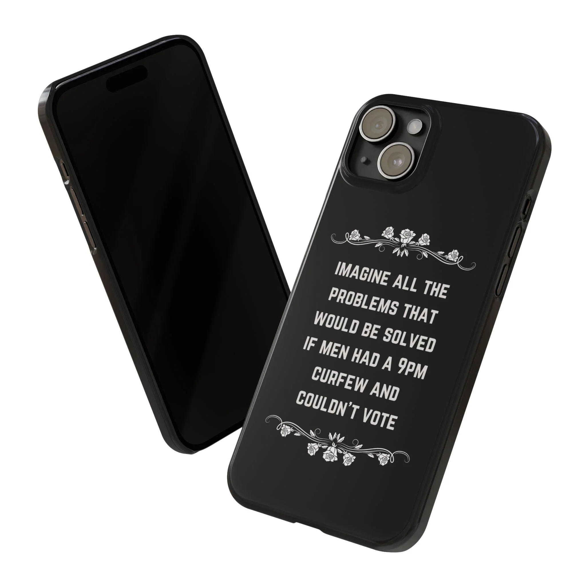 If Men Had a 9pm Curfew and Couldn't Vote Slim Phone Case - Many iPhone Models Available - Image 68