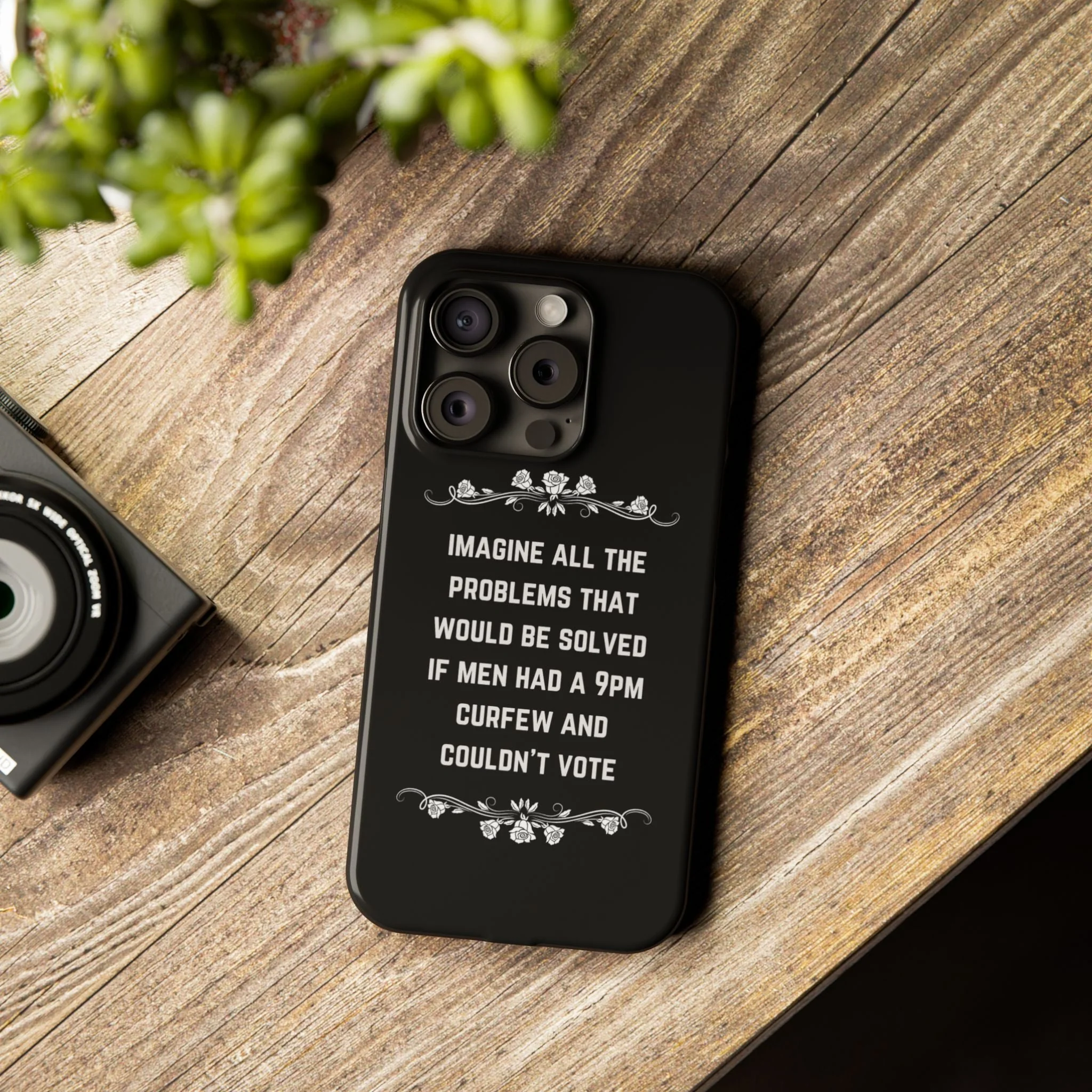 If Men Had a 9pm Curfew and Couldn't Vote Slim Phone Case - Many iPhone Models Available - Image 71
