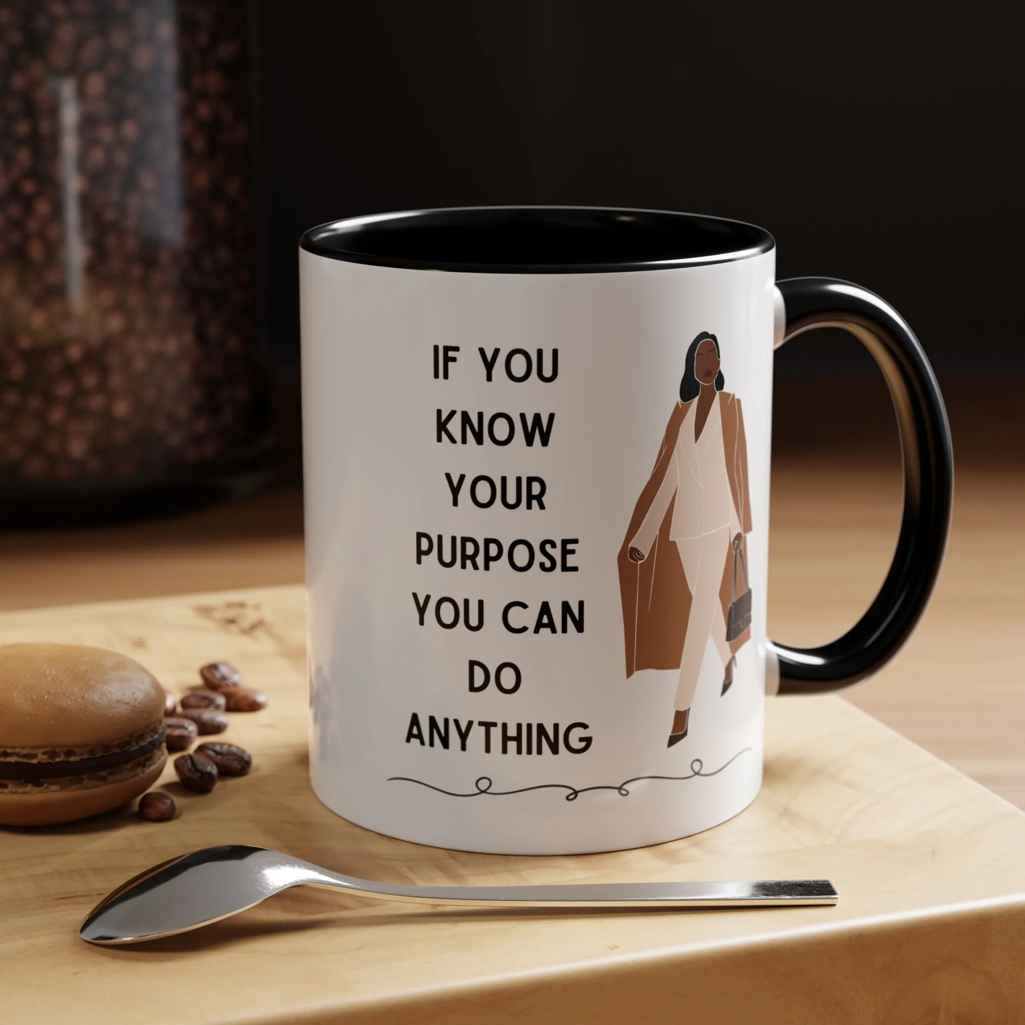 If You Know Your Purpose You Can Do Anything Accent Coffee Mug 11oz - Image 2