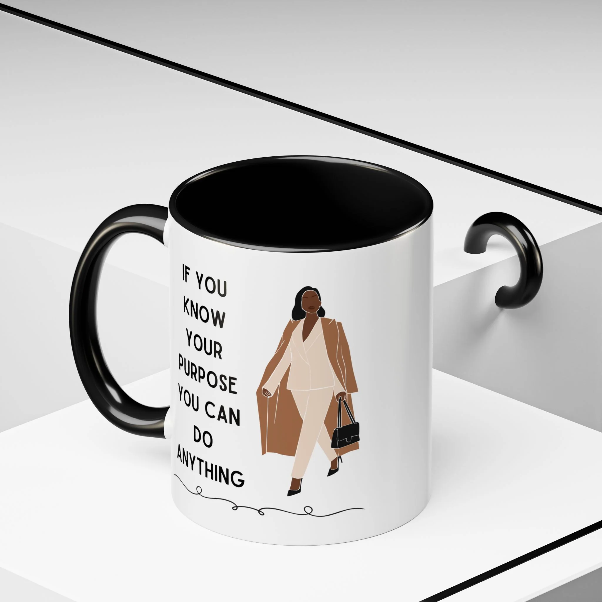 If You Know Your Purpose You Can Do Anything Accent Coffee Mug 11oz - Image 6