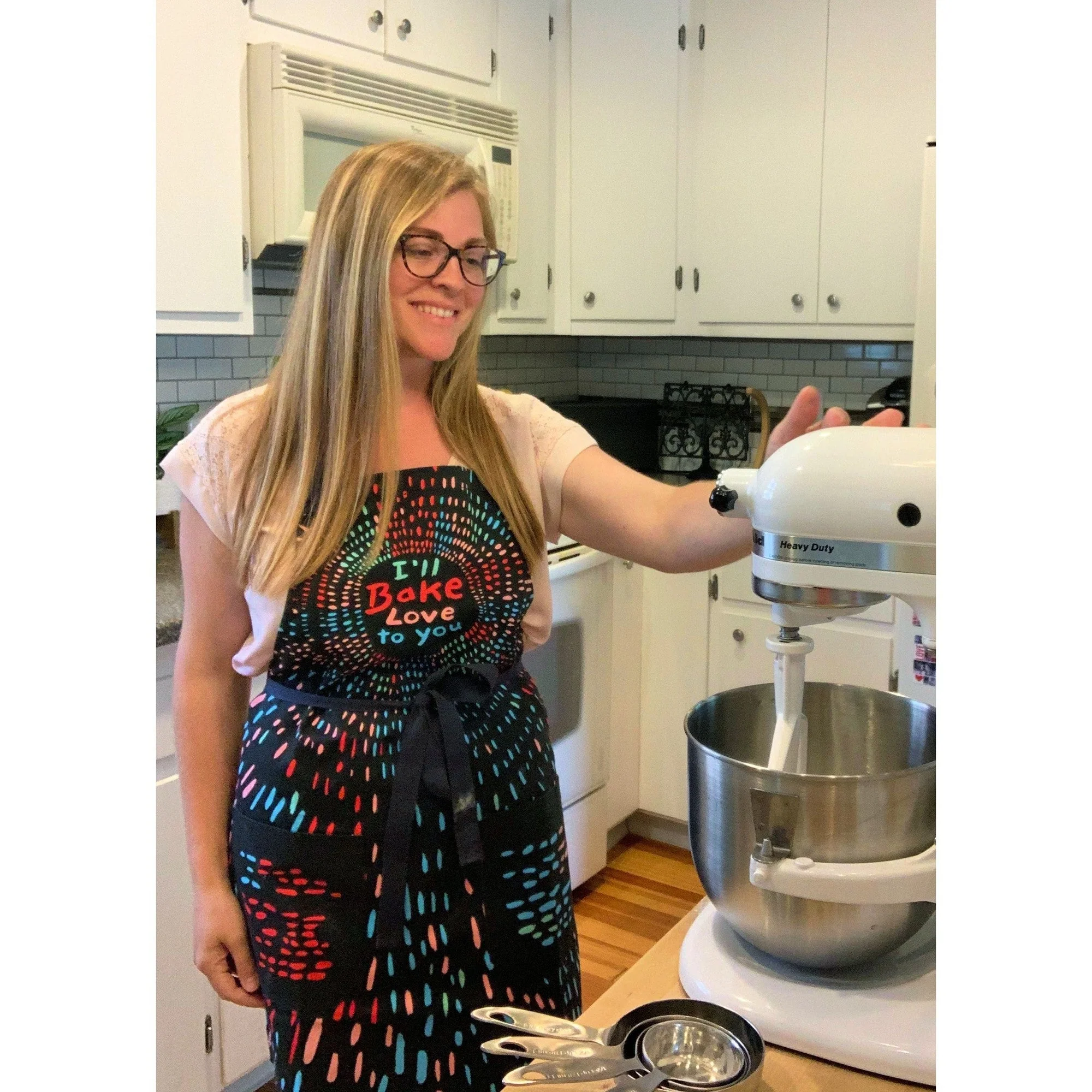 I'll Bake Love To You Funny Cooking and BBQ Apron Unisex 2 Pockets Adjustable Strap 100% Cotton | BlueQ at GetBullish - Image 5