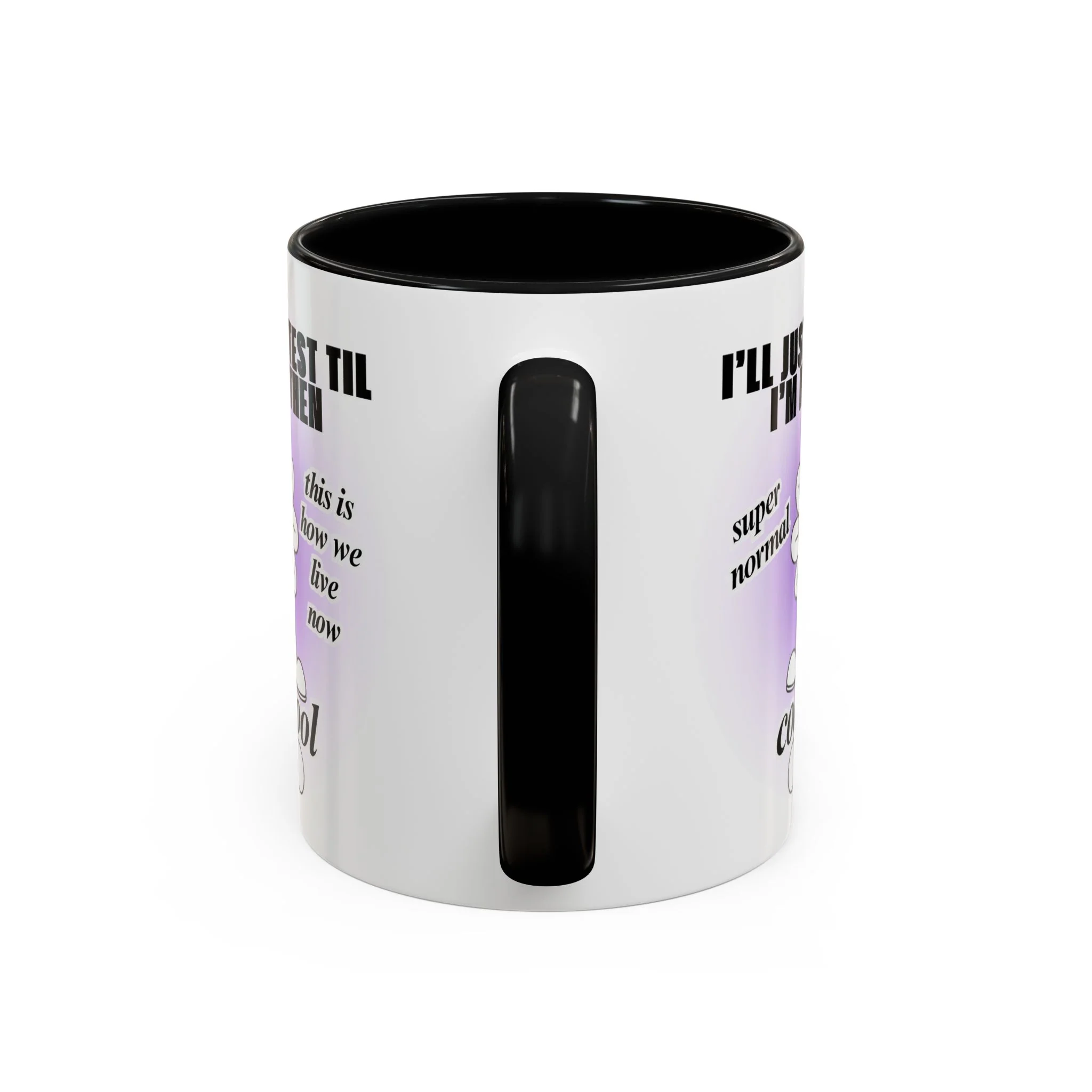 I'll Just Protest Til I'm Dead, Then Groovy Flower Accent Coffee Mug 11oz | Anti-Trump Resist Feminist Funny Mug Flower Aesthetic - Image 5