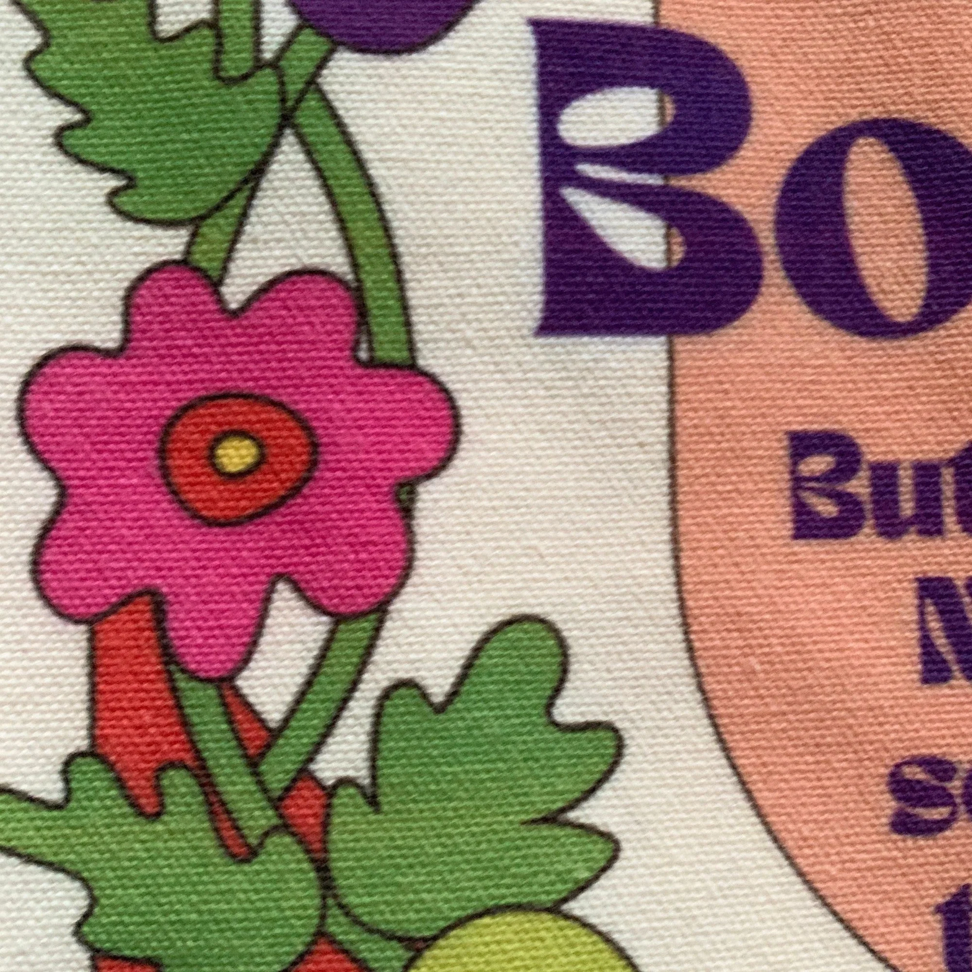 I'm a Boomer But Not the Fox News Kind Slouchy Canvas Tote in Natural - Image 6