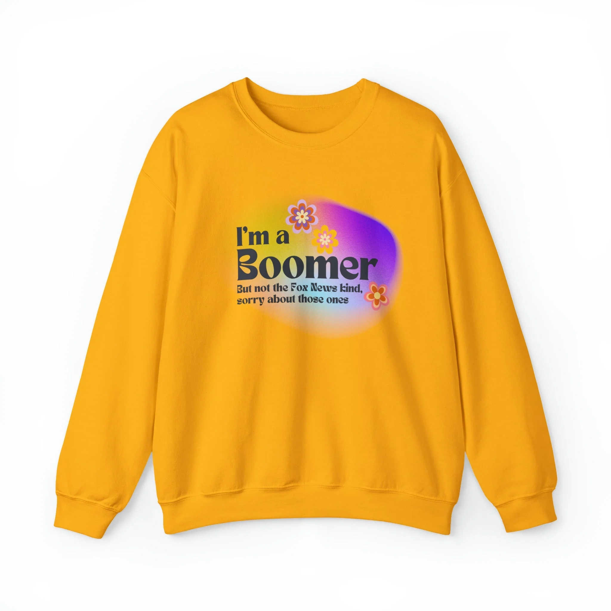 I'm a Boomer But Not the Fox News Kind Unisex Heavy Blend™ Crewneck Sweatshirt - Image 6