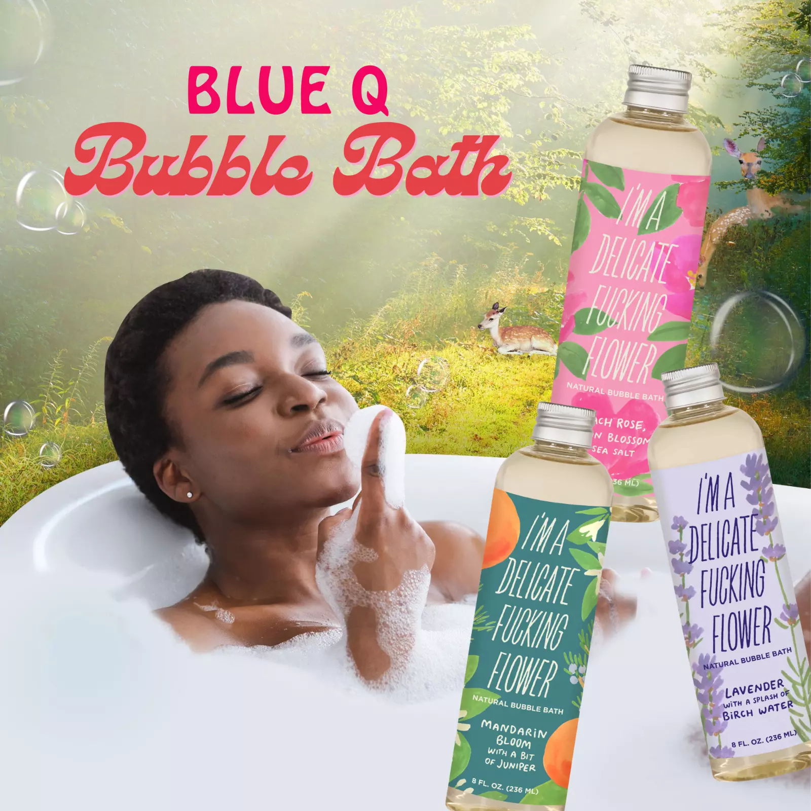 I'm A Delicate Fucking Flower Natural Bubble Bath | Mandarin Bloom with a Bit of Juniper | BlueQ at GetBullish - Image 5