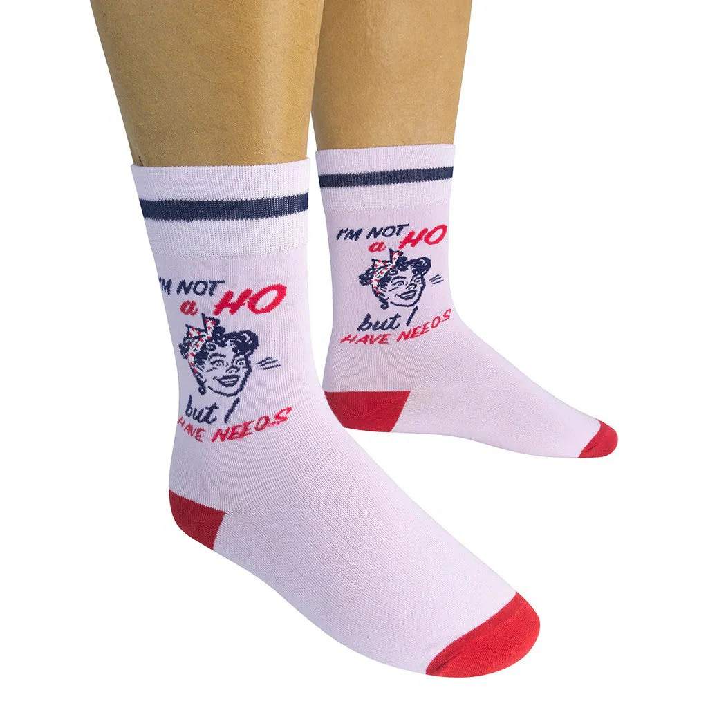 I'm Not A Hoe But I Have Needs Socks | Funny Socks - Image 6