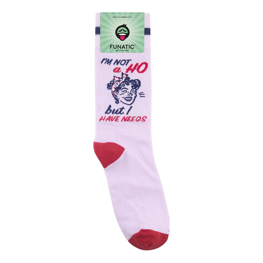 I'm Not A Hoe But I Have Needs Socks | Funny Socks - Image 8