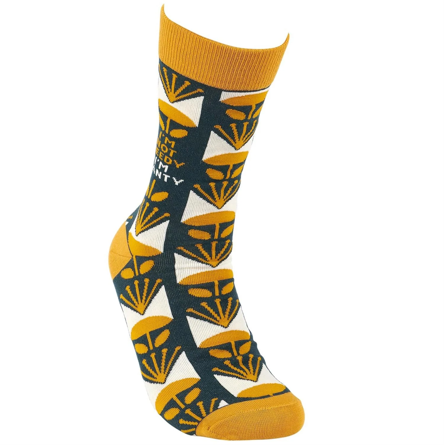 I'm Not Needy I'm Wanty Socks | Floral Pattern Design - Image 4