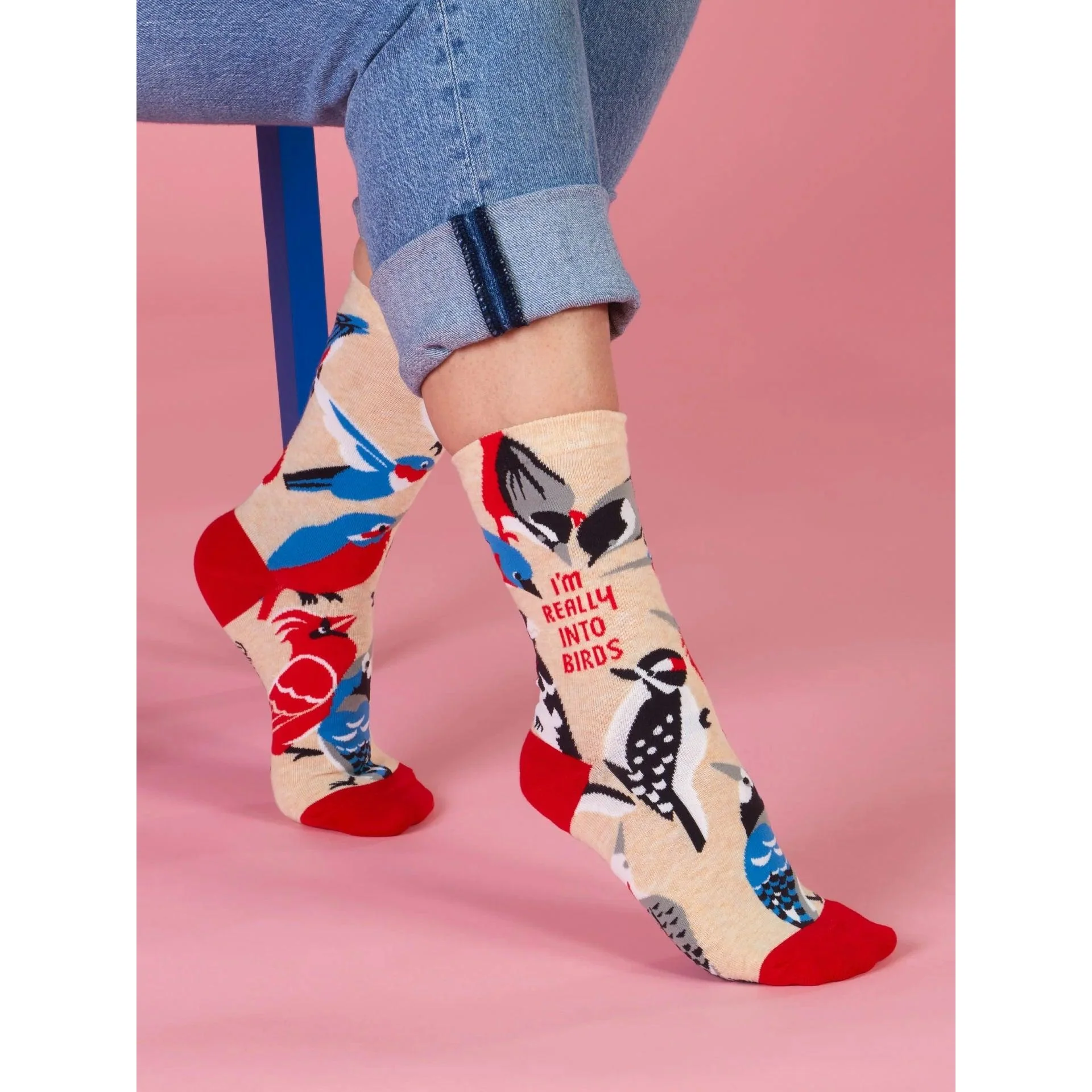 I'm Really Into Birds Women's Crew Socks | Novelty Funny Socks | BlueQ at GetBullish - Image 7