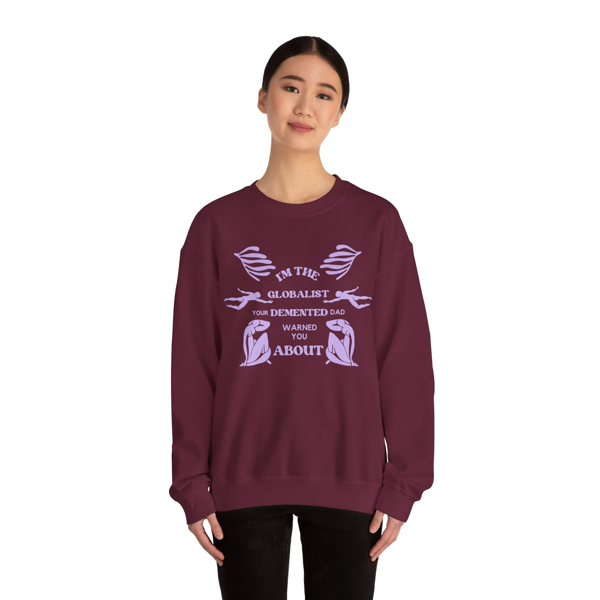 I'm the Globalist Your Demented Dad Warned You About Unisex Heavy Blend™ Crewneck Sweatshirt (Sizes S-5X) - Image 15