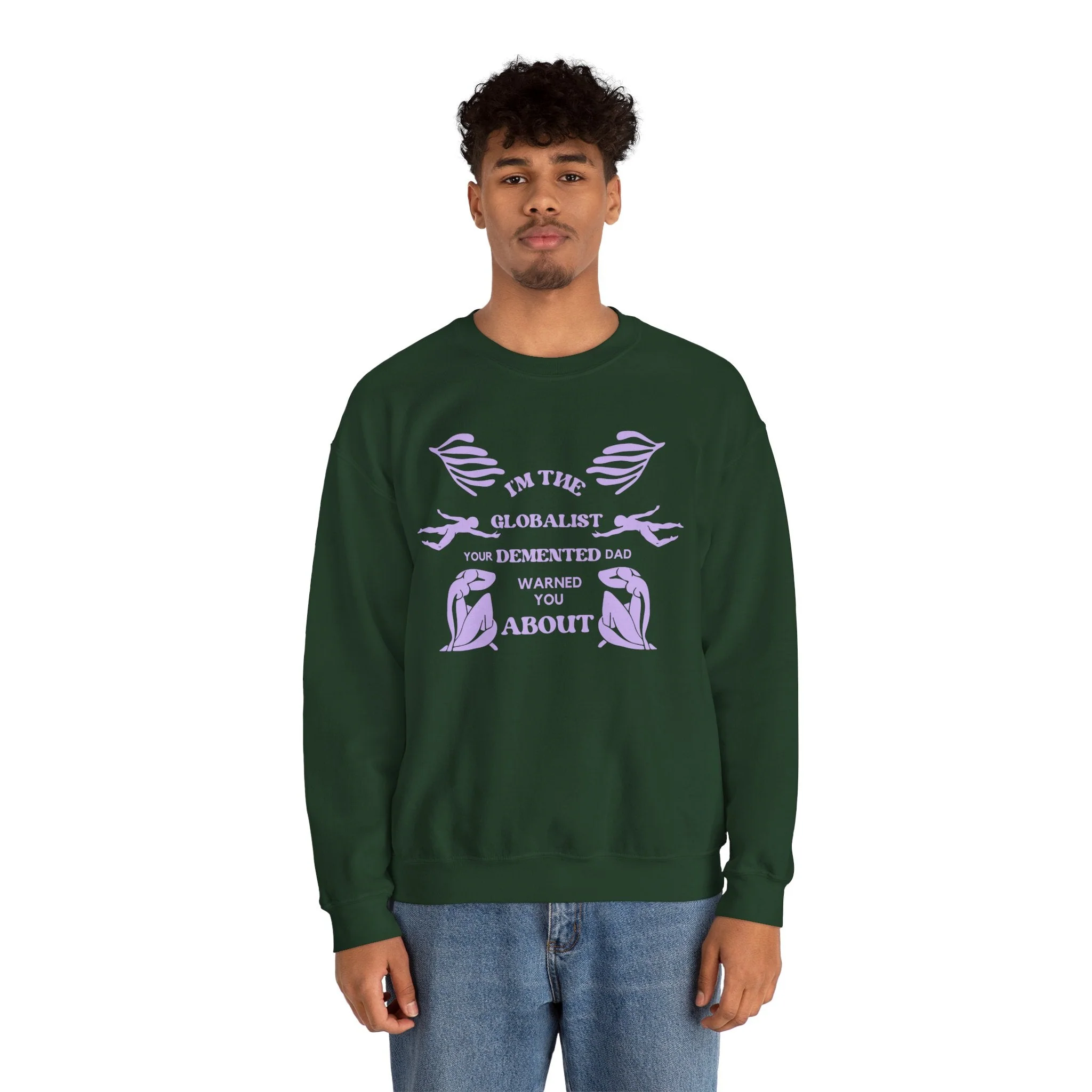 I'm the Globalist Your Demented Dad Warned You About Unisex Heavy Blend™ Crewneck Sweatshirt (Sizes S-5X) - Image 17