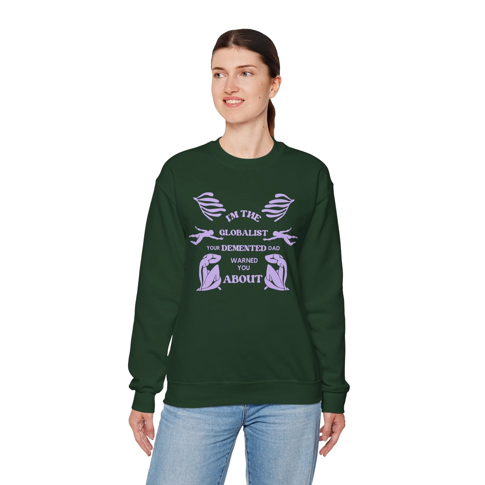 I'm the Globalist Your Demented Dad Warned You About Unisex Heavy Blend™ Crewneck Sweatshirt (Sizes S-5X) - Image 18