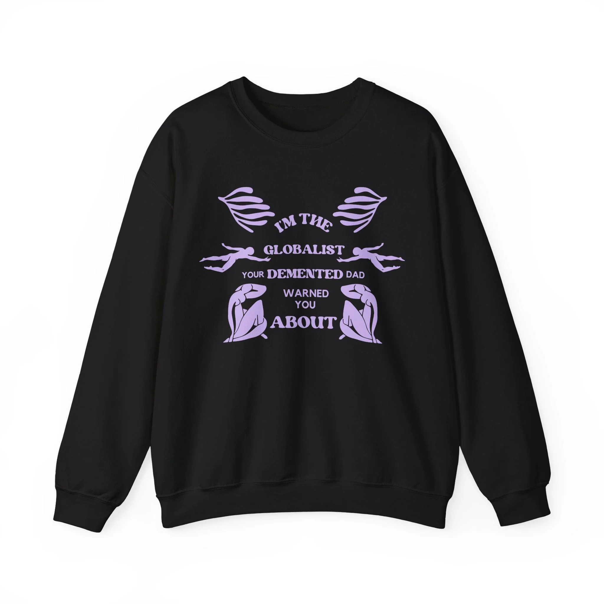 I'm the Globalist Your Demented Dad Warned You About Unisex Heavy Blend™ Crewneck Sweatshirt (Sizes S-5X) - Image 2