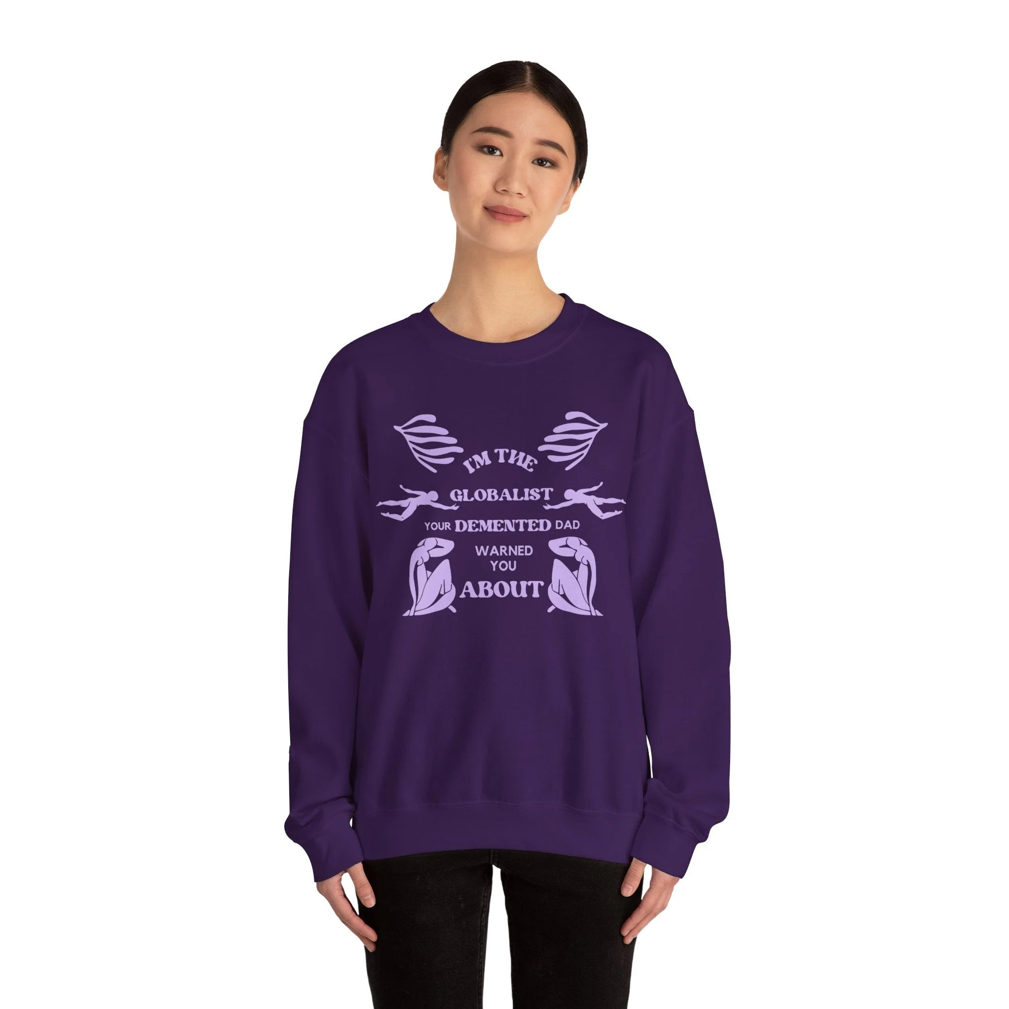 I'm the Globalist Your Demented Dad Warned You About Unisex Heavy Blend™ Crewneck Sweatshirt (Sizes S-5X) - Image 23