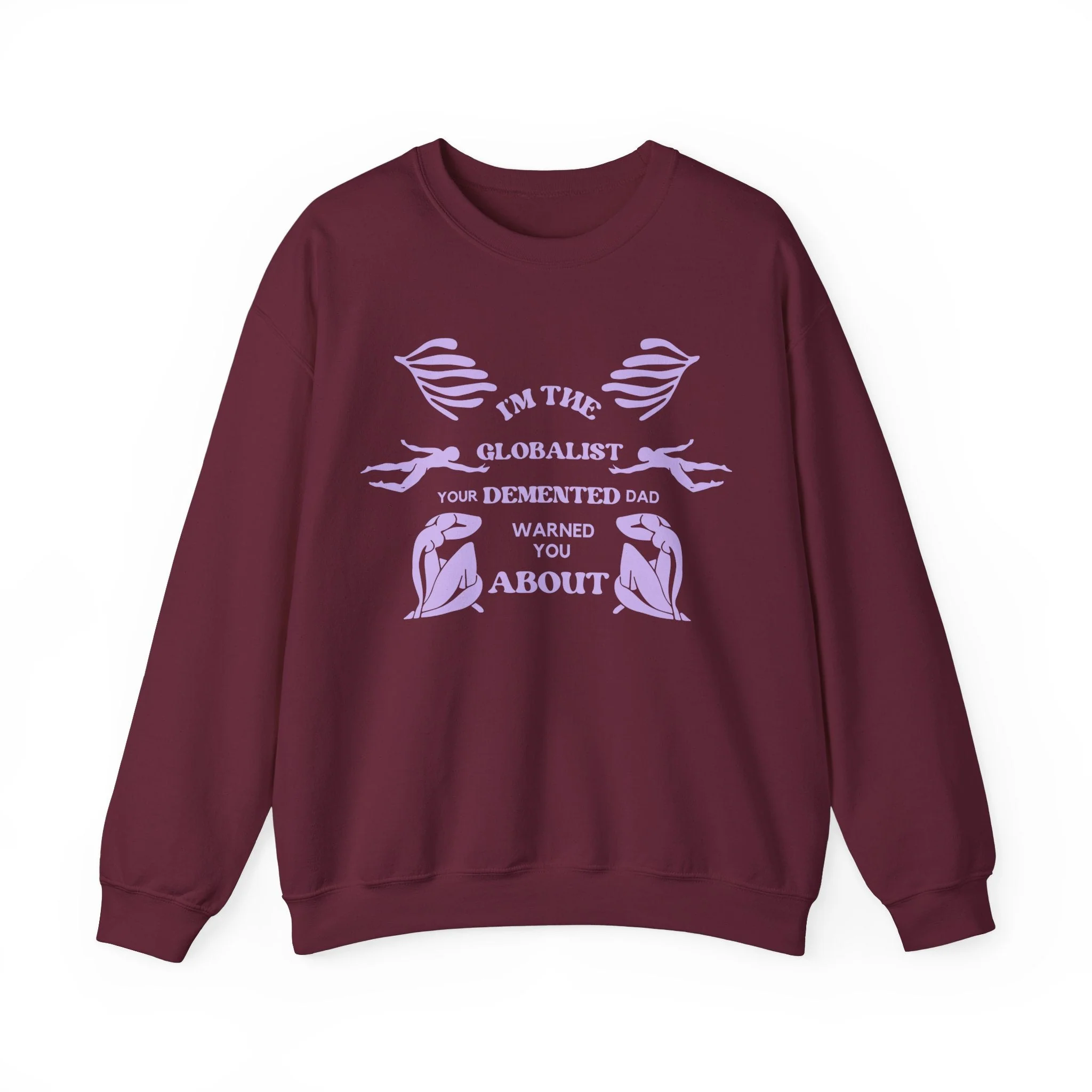 I'm the Globalist Your Demented Dad Warned You About Unisex Heavy Blend™ Crewneck Sweatshirt (Sizes S-5X) - Image 3