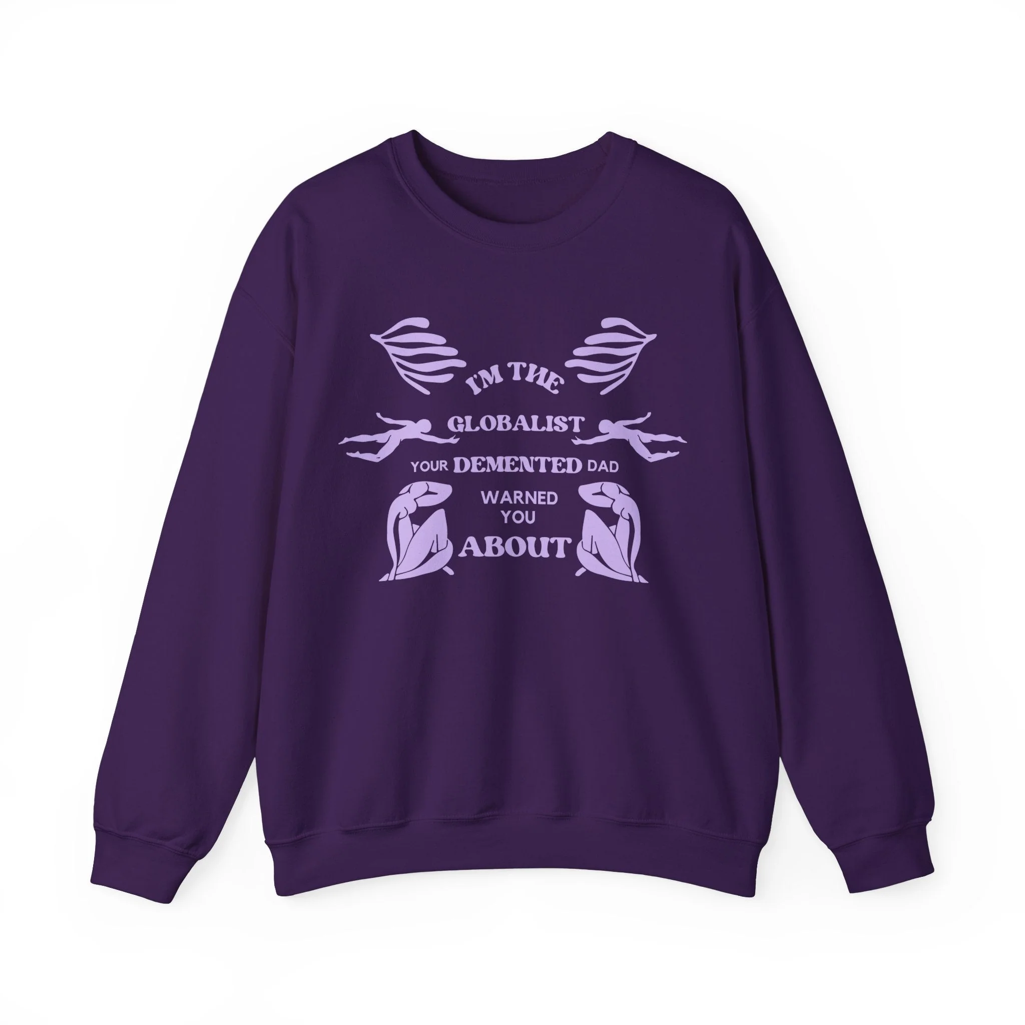 I'm the Globalist Your Demented Dad Warned You About Unisex Heavy Blend™ Crewneck Sweatshirt (Sizes S-5X) - Image 6