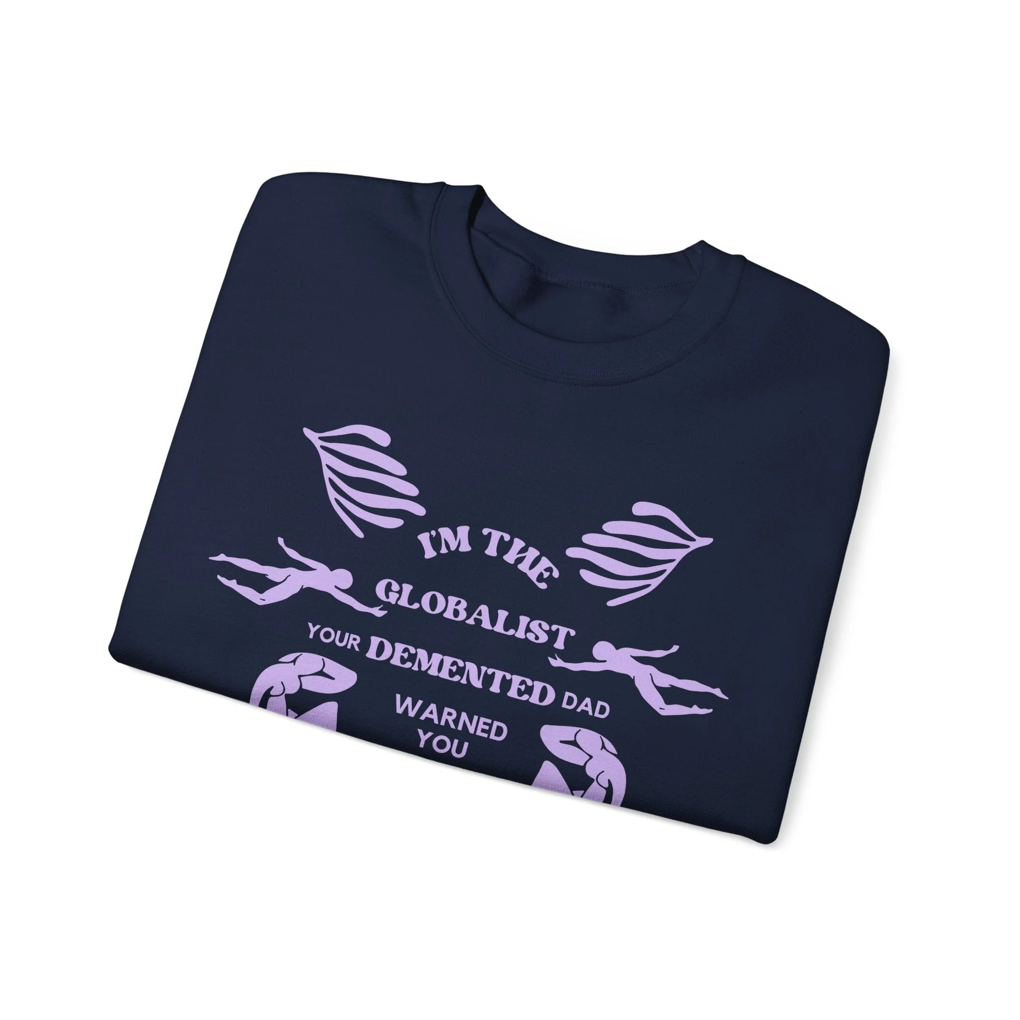 I'm the Globalist Your Demented Dad Warned You About Unisex Heavy Blend™ Crewneck Sweatshirt (Sizes S-5X) - Image 9