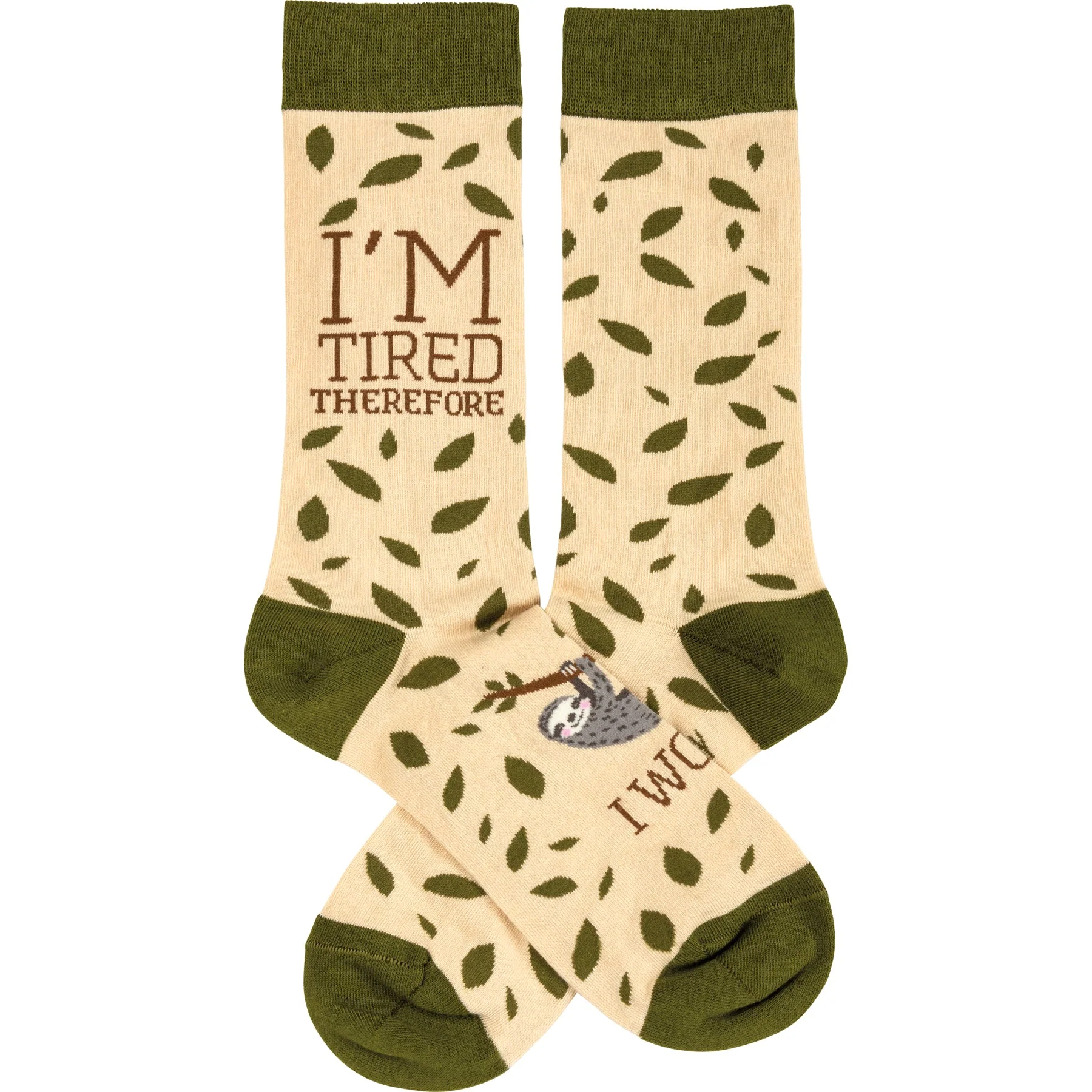 I'm Tired Therefore I Won't Sloth Socks | Funny Novelty Socks with Cool Design | Bold/Crazy/Unique Dress Socks - Image 2