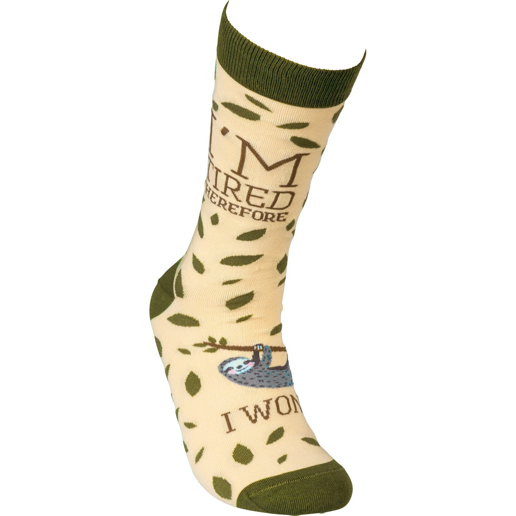 I'm Tired Therefore I Won't Sloth Socks | Funny Novelty Socks with Cool Design | Bold/Crazy/Unique Dress Socks - Image 3