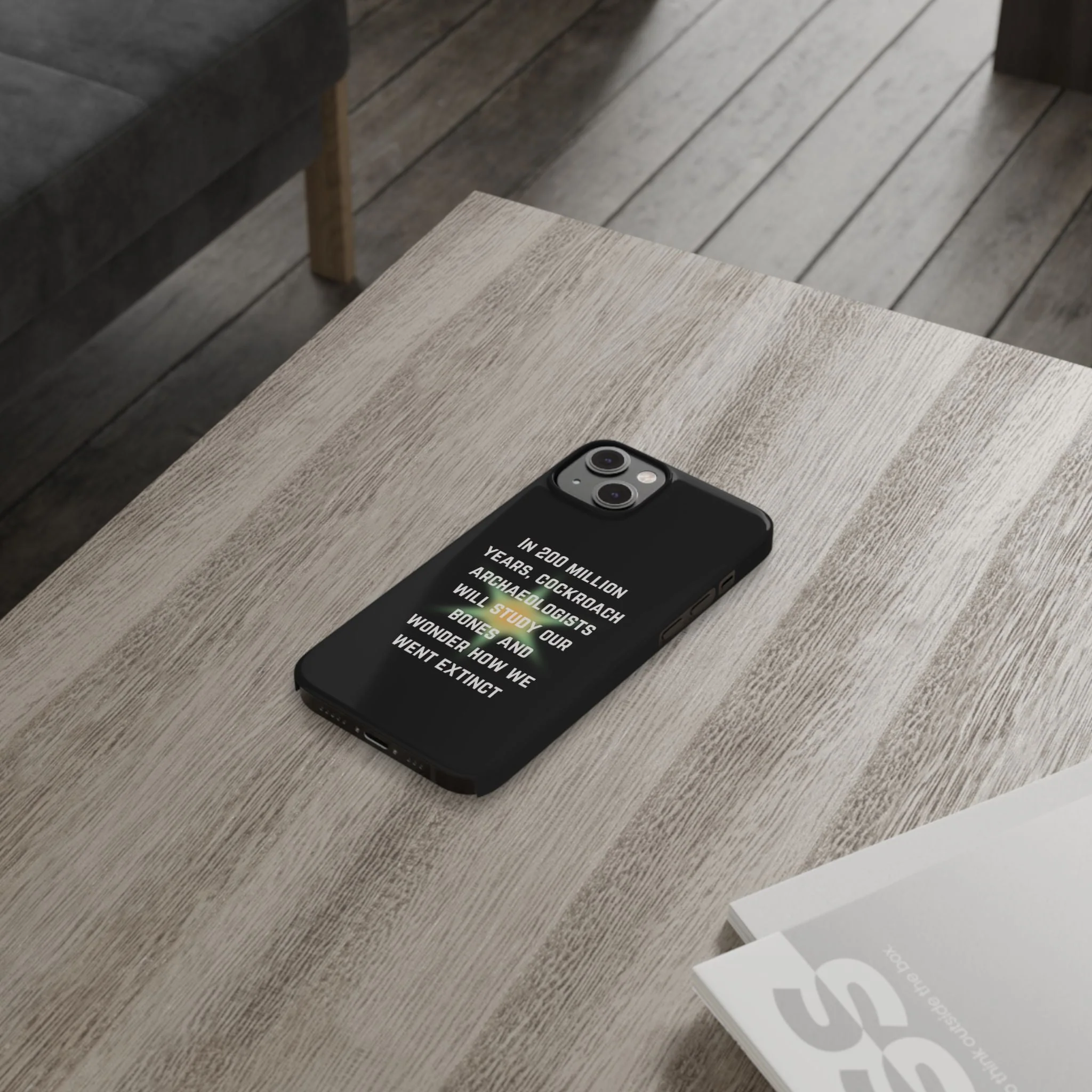 In 200 Million Years, Cockroach Archeologists Will Study Our Bones Slim Phone Case - Many iPhone Models Available - Image 64