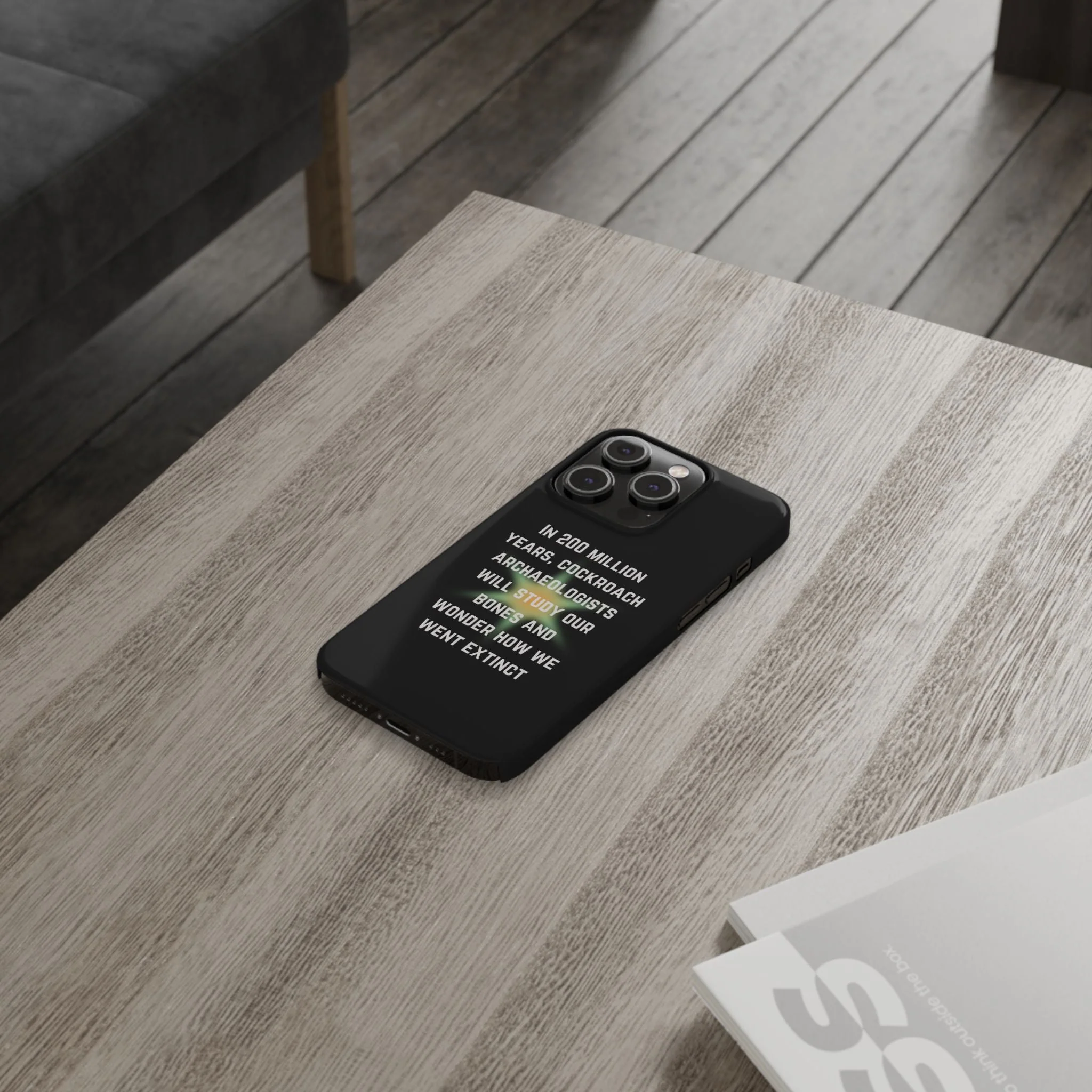 In 200 Million Years, Cockroach Archeologists Will Study Our Bones Slim Phone Case - Many iPhone Models Available - Image 65