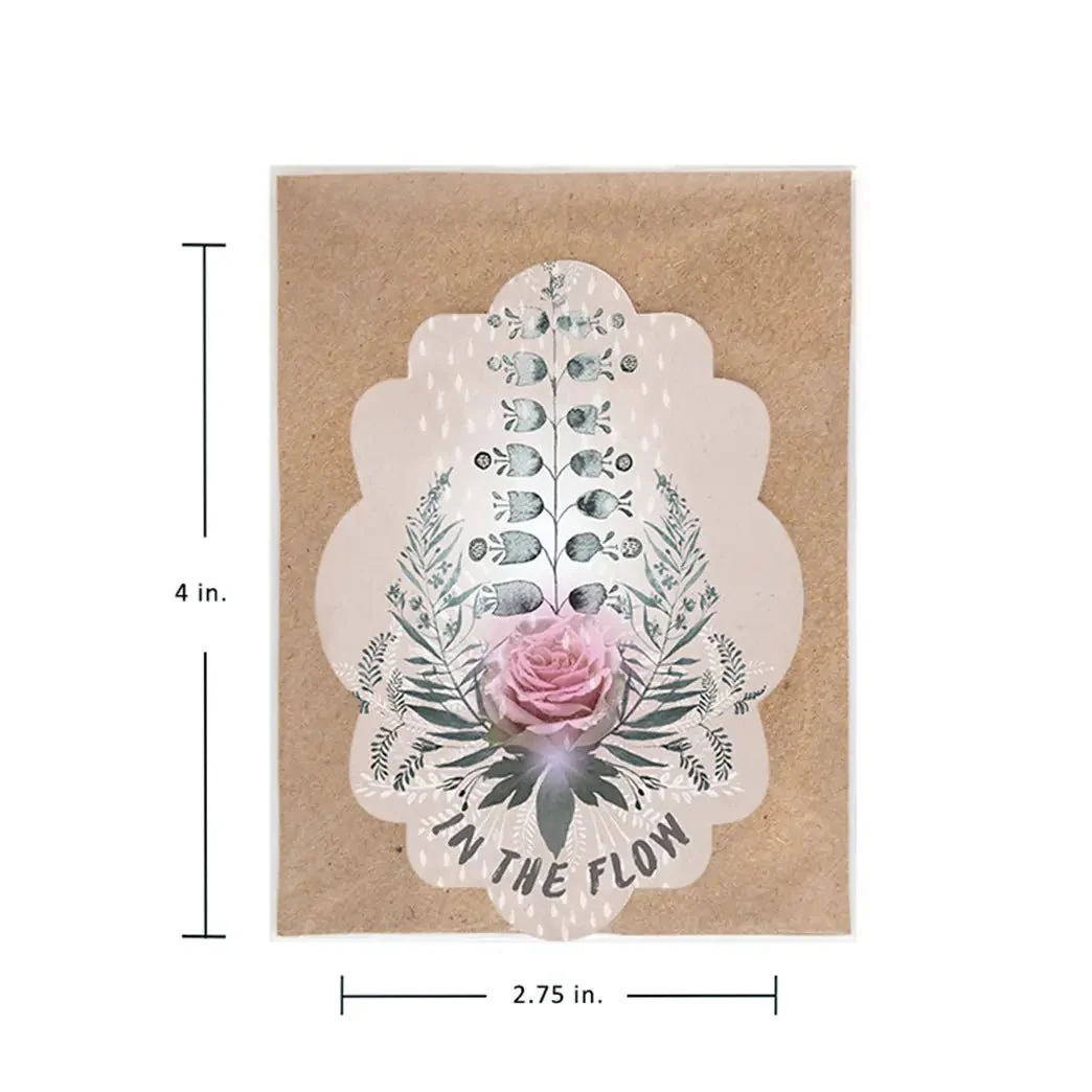 In The Flow Cosmic Pink Rose Large Vinyl Sticker - Image 4