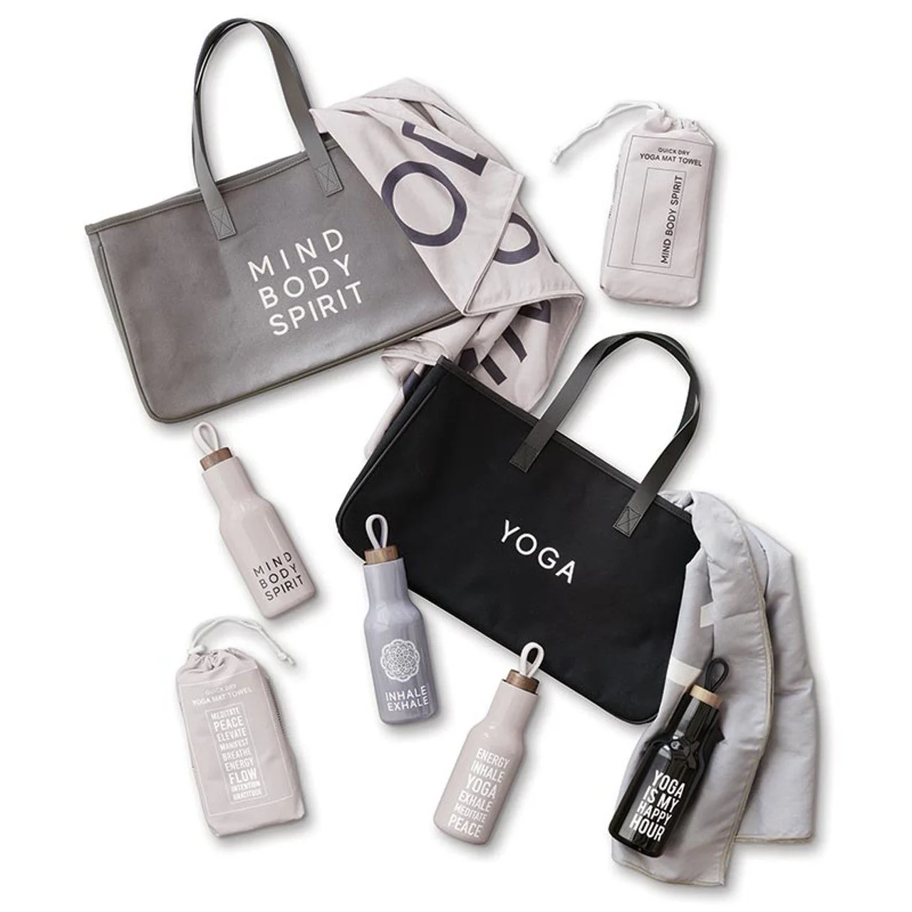 Inhale Love Yoga Mini Sport Towel | Quick Dry Towel with Pouch | 30" x 15" - Image 3