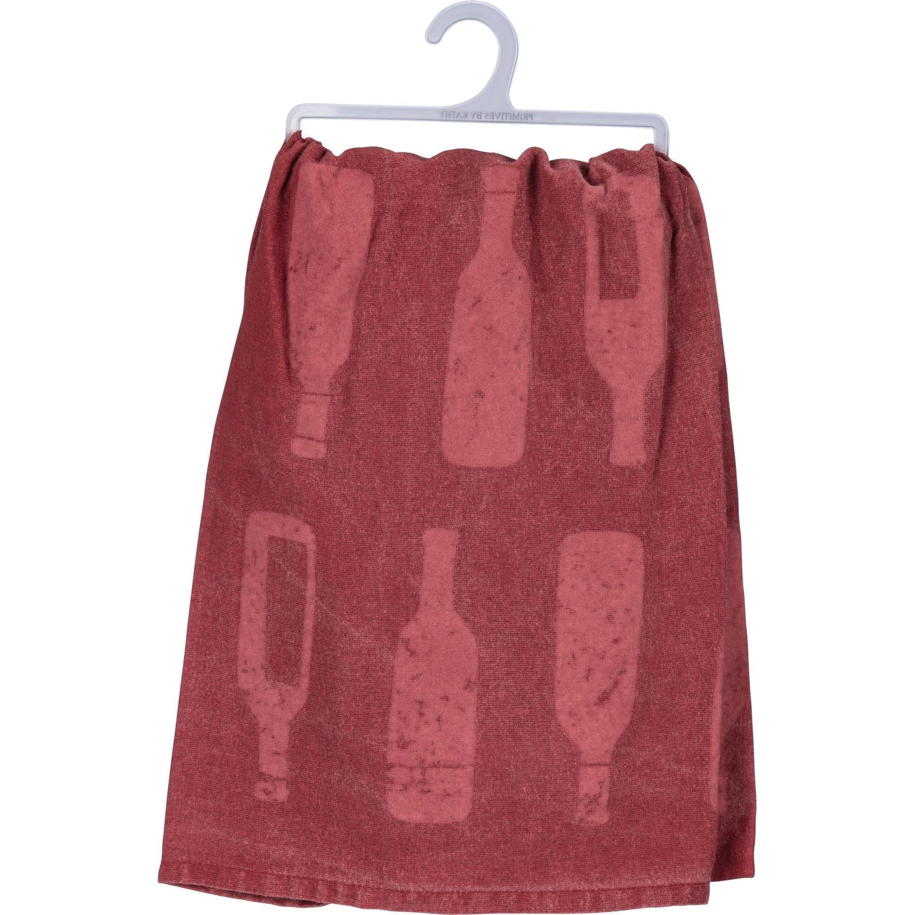 Instant Happy Woman Just Add Wine Cotton Kitchen Towel | 28" x 28" - Image 5