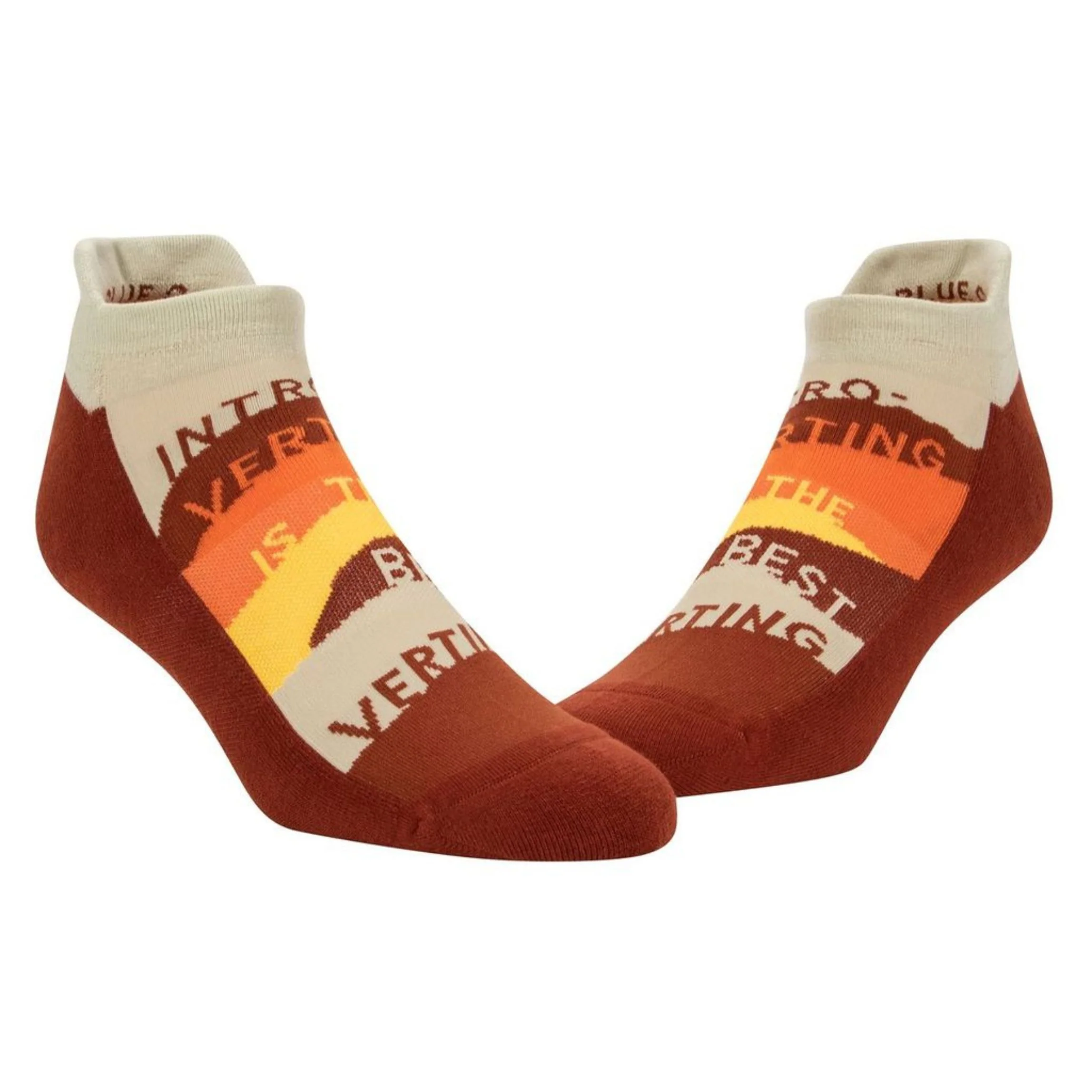 Introverting Is The Best Verting Sneaker Socks [2 Size Options] | BlueQ at GetBullish - Image 4