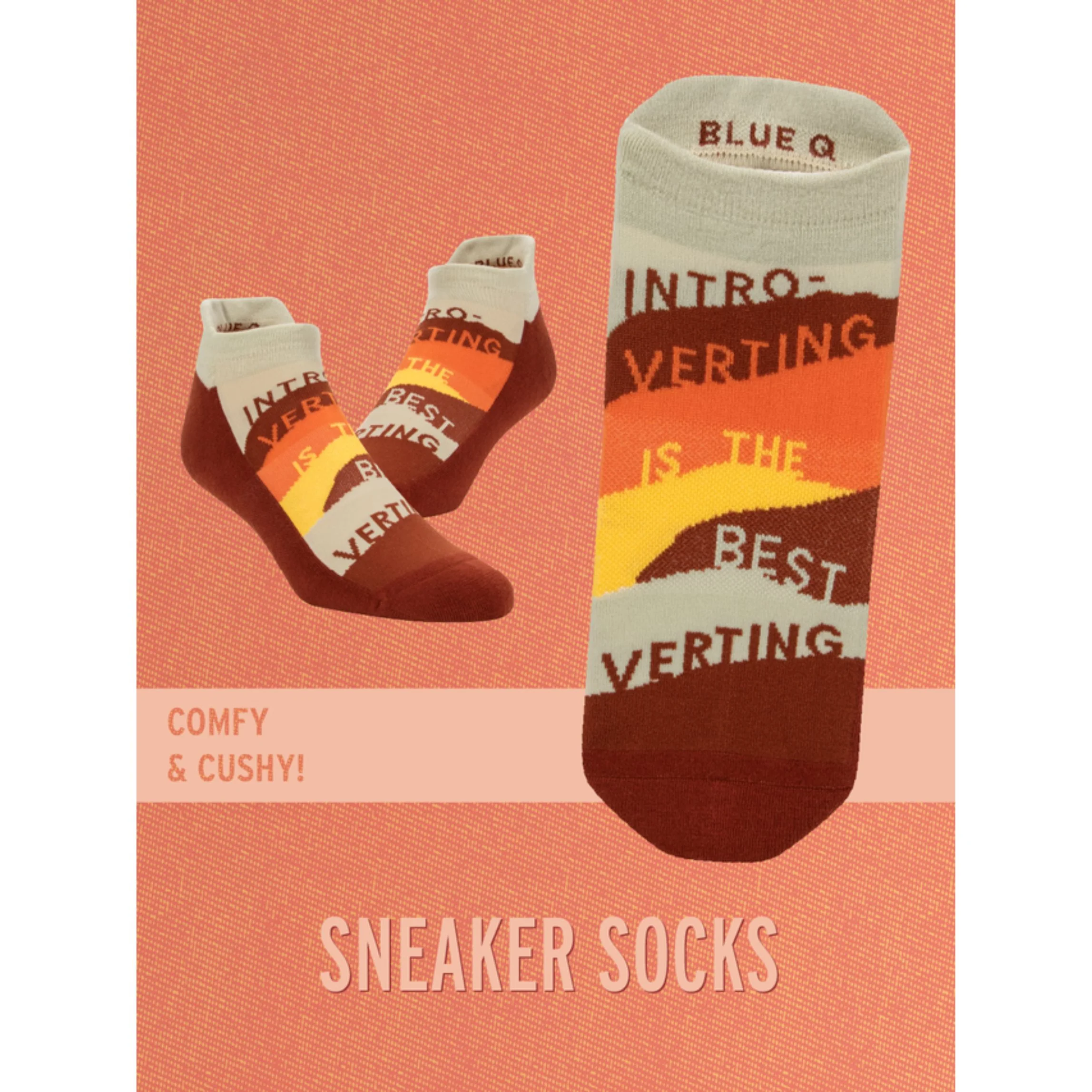 Introverting Is The Best Verting Sneaker Socks [2 Size Options] | BlueQ at GetBullish - Image 7