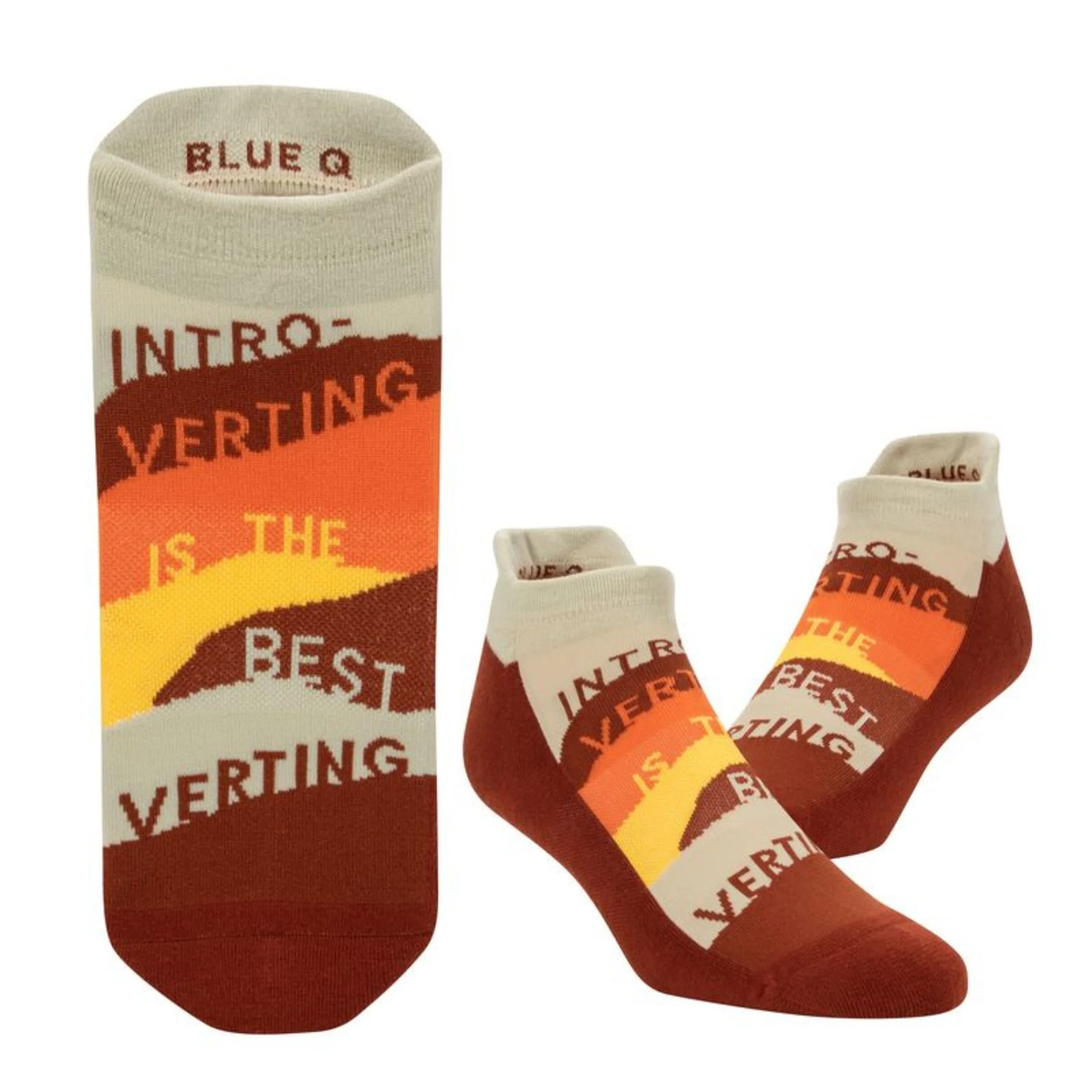 Introverting Is The Best Verting Sneaker Socks [2 Size Options] | BlueQ at GetBullish - Image 8