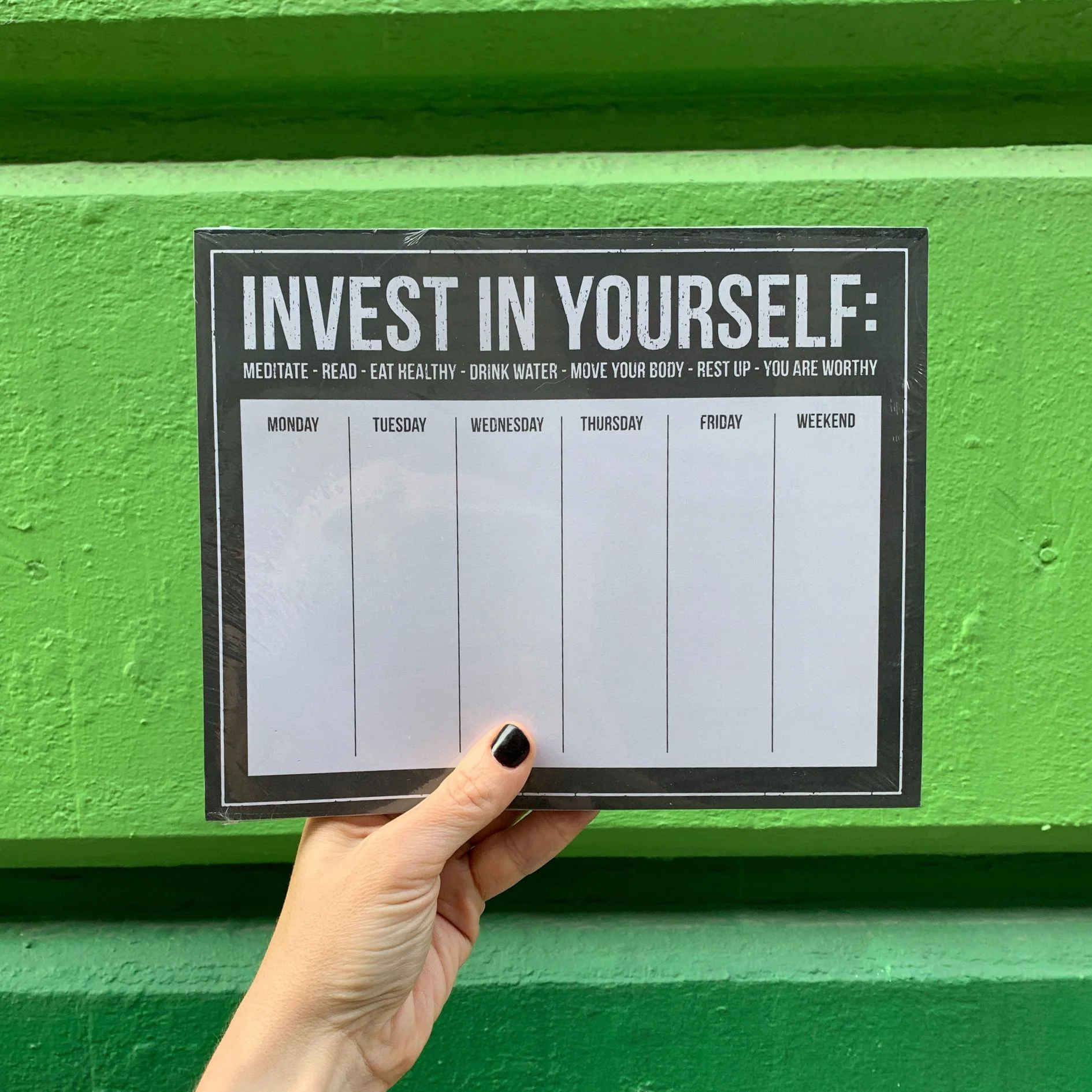 Invest In Yourself Weekly Planner Notepad - Image 4