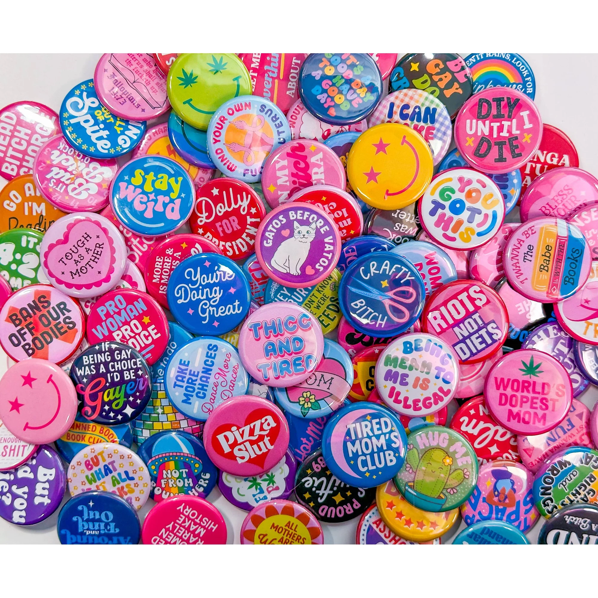 It Costs a Lot of Money to Look This Cheap Dolly Parton 1.25" Metal Pinback Button - Image 4