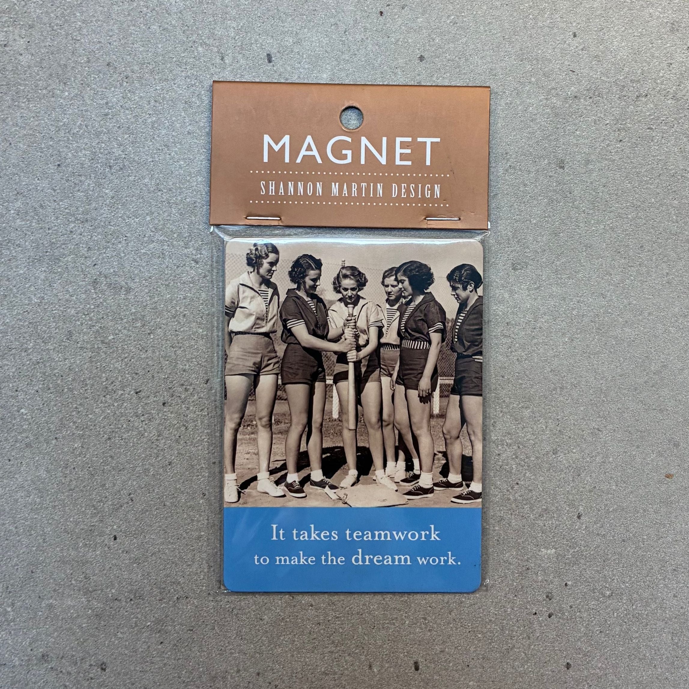 It Takes Teamwork To Make The Dream Work Rectangle Magnet - Image 3