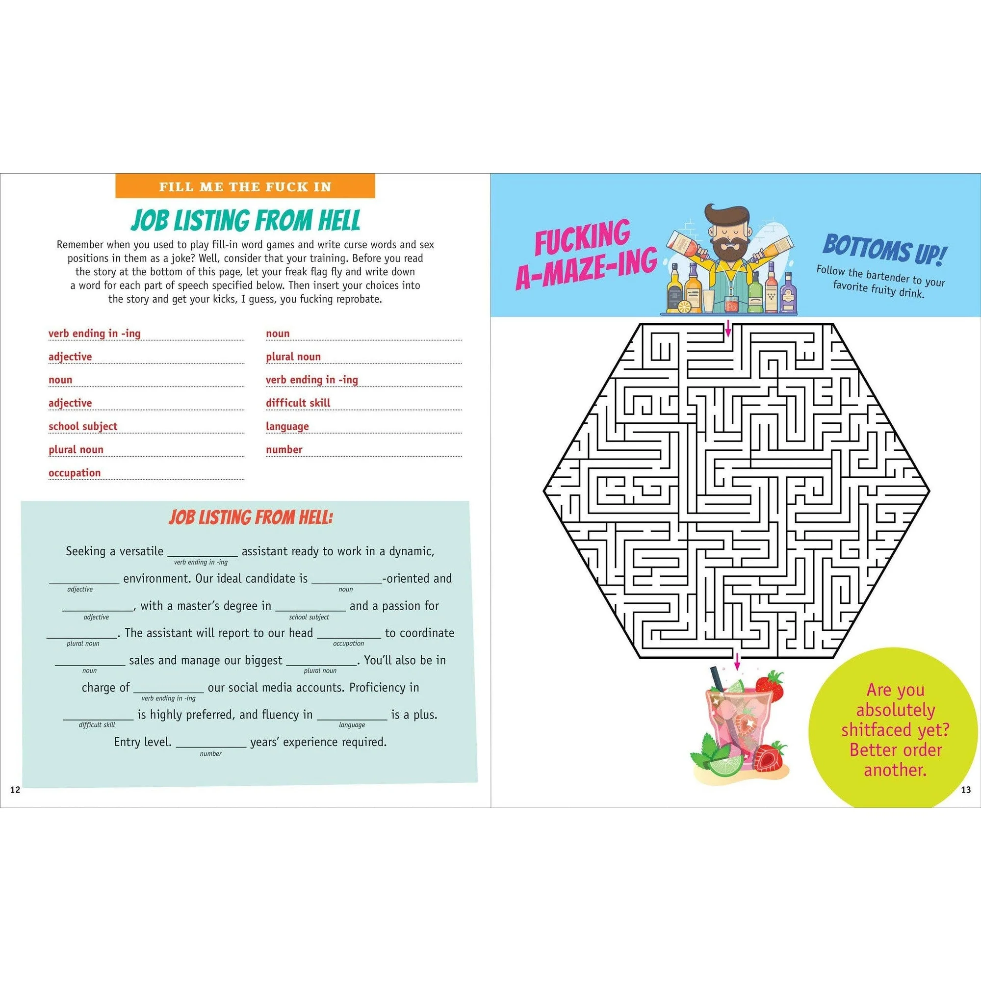 It's All F*cking Fun and Games | Adult Fun Activity Book - Image 11