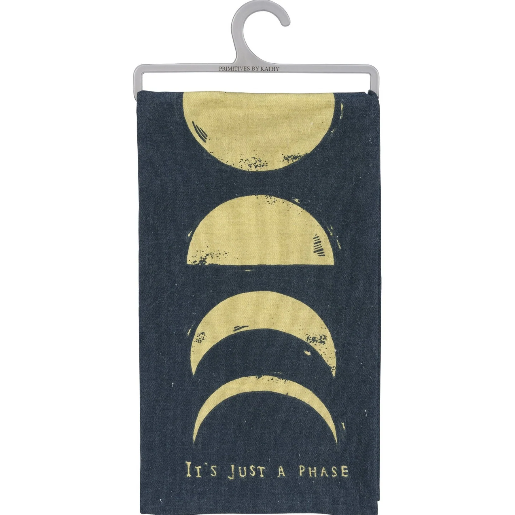 It's Just A Phase Moon Dish Cloth Towel | All-Over Block Print Design | 20" x 26" - Image 2