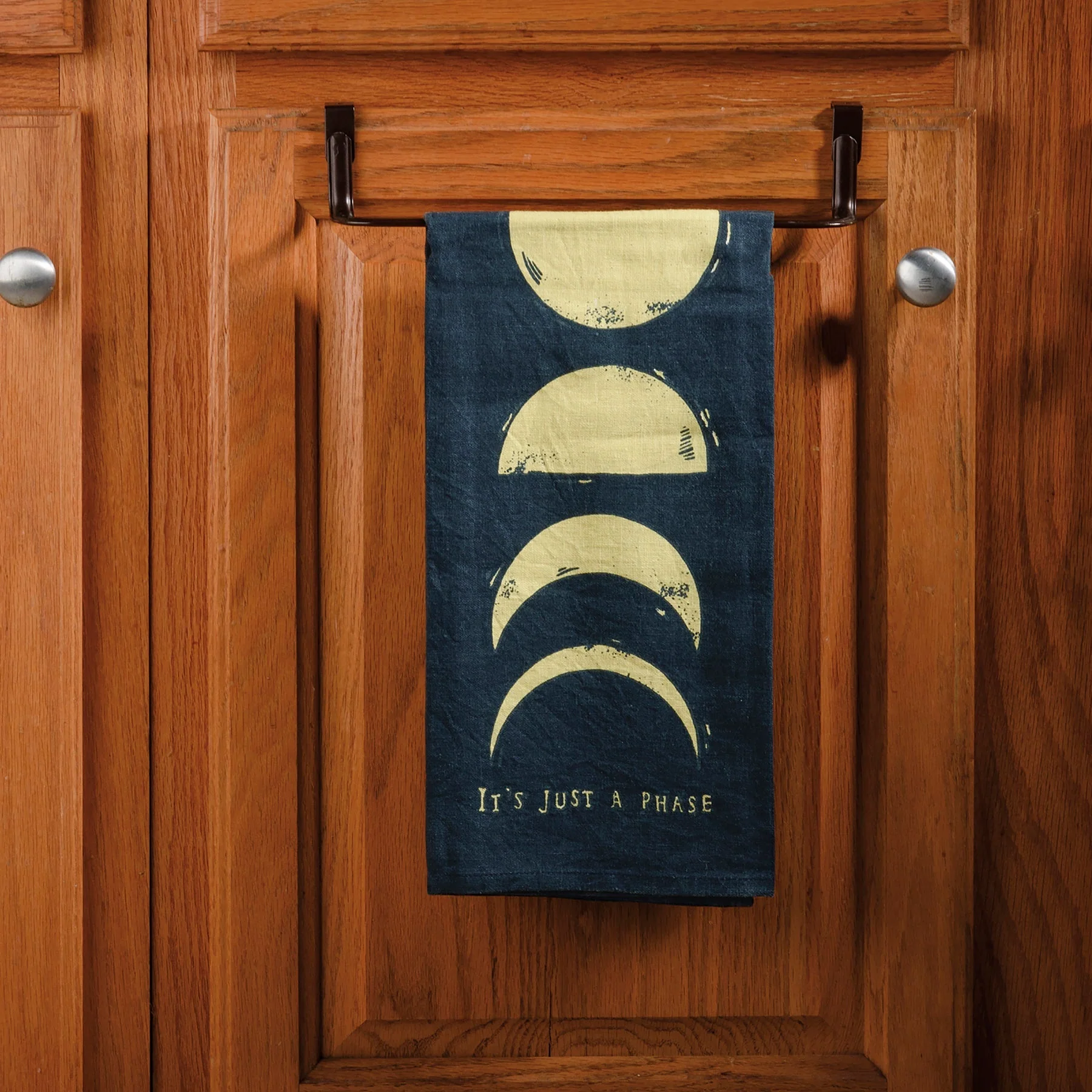 It's Just A Phase Moon Dish Cloth Towel | All-Over Block Print Design | 20" x 26" - Image 4