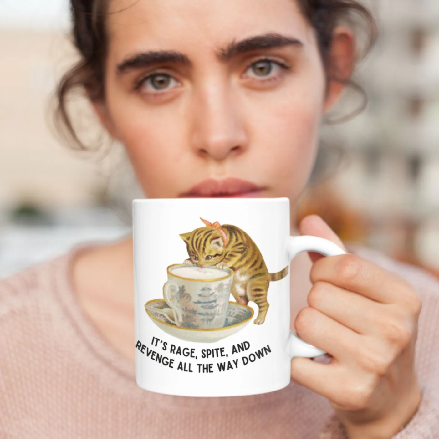 It's Rage, Spite, and Revenge All the Way Down Ceramic Mug 11oz