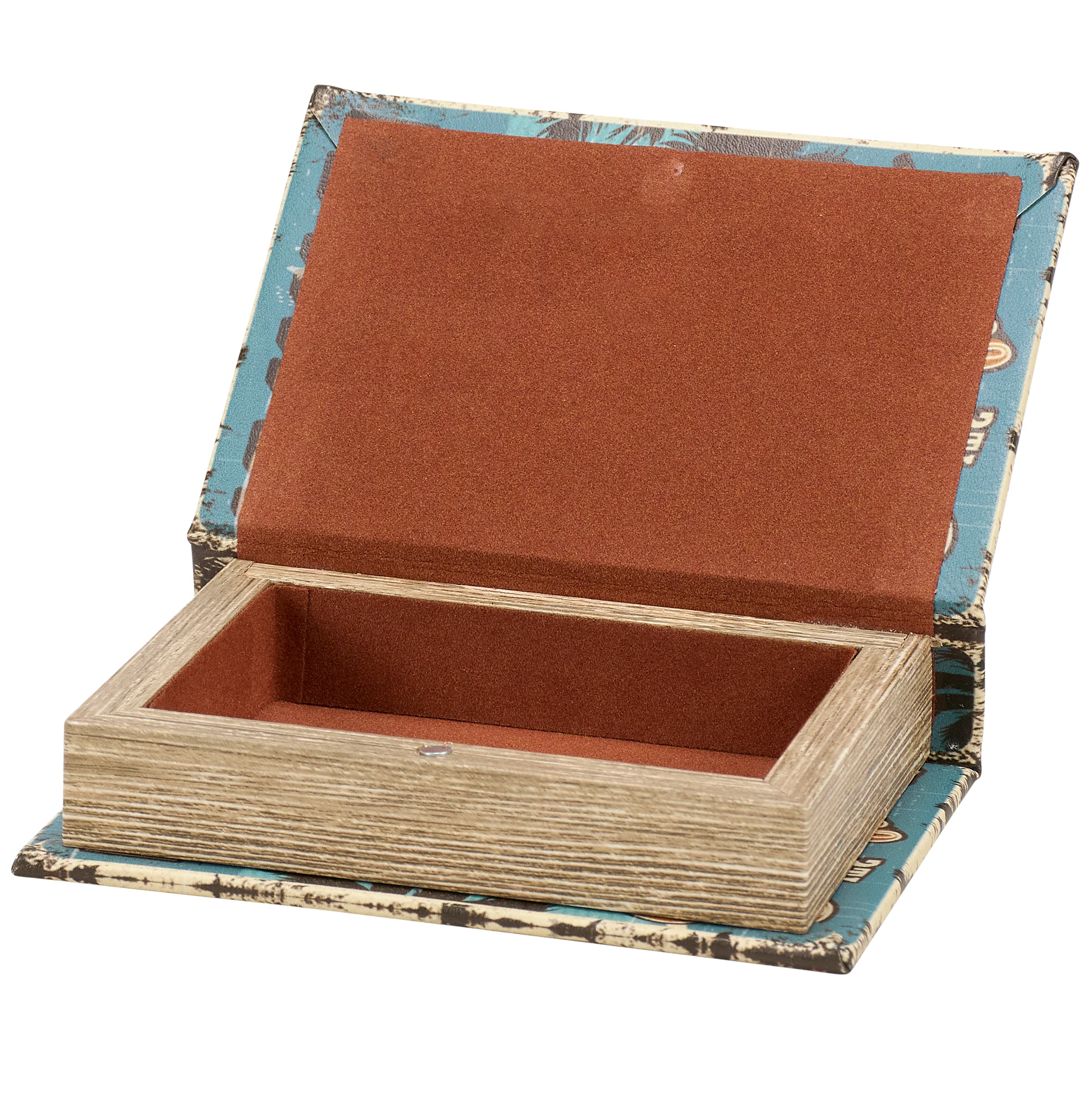 It's Surfing Time Hawaii Book Box | Decorative Vintage Book Shaped Storage Stash Trinket Boxes - Image 4
