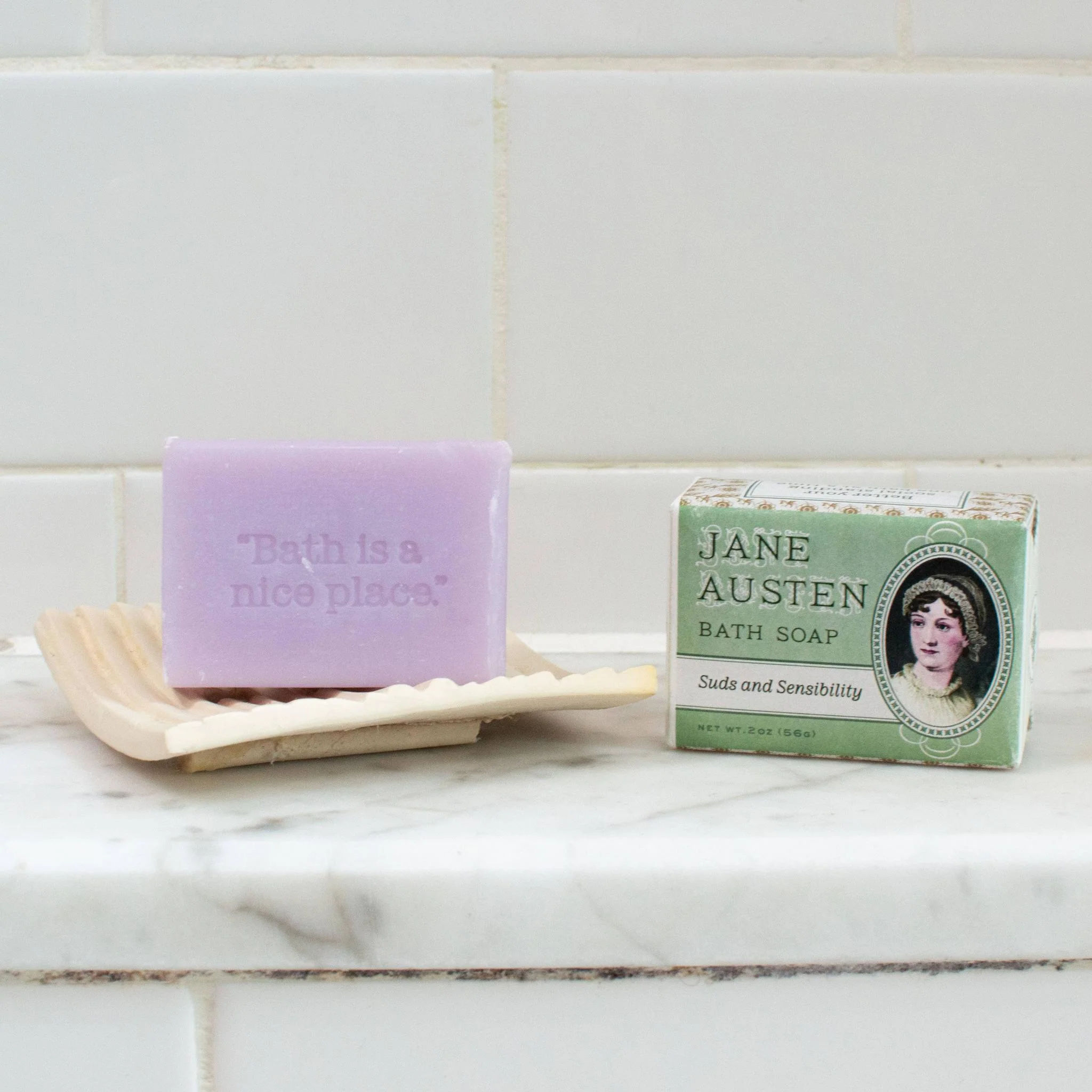 Jane Austen Bath Soap | Lavender Scented Mini Literary Guest Soap | Novelty Book Lover Gift - Image 3