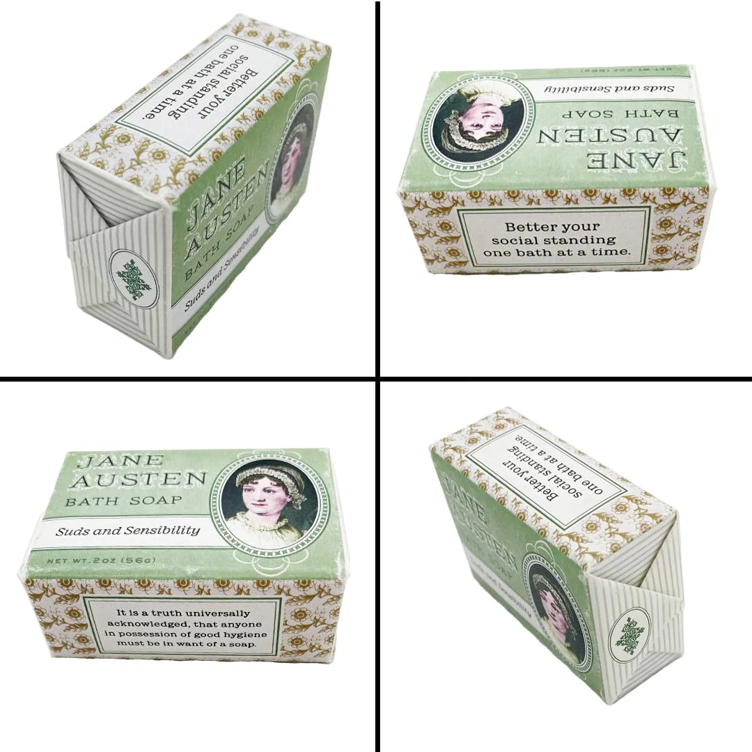 Jane Austen Bath Soap | Lavender Scented Mini Literary Guest Soap | Novelty Book Lover Gift - Image 5