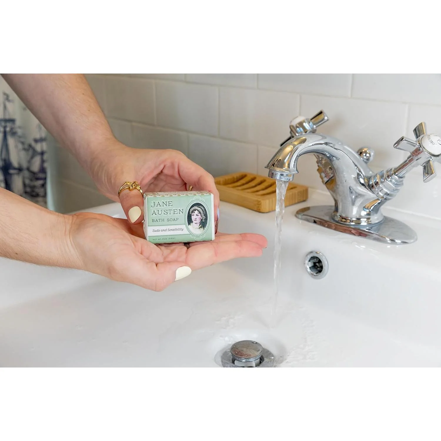 Jane Austen Bath Soap | Lavender Scented Mini Literary Guest Soap | Novelty Book Lover Gift - Image 6