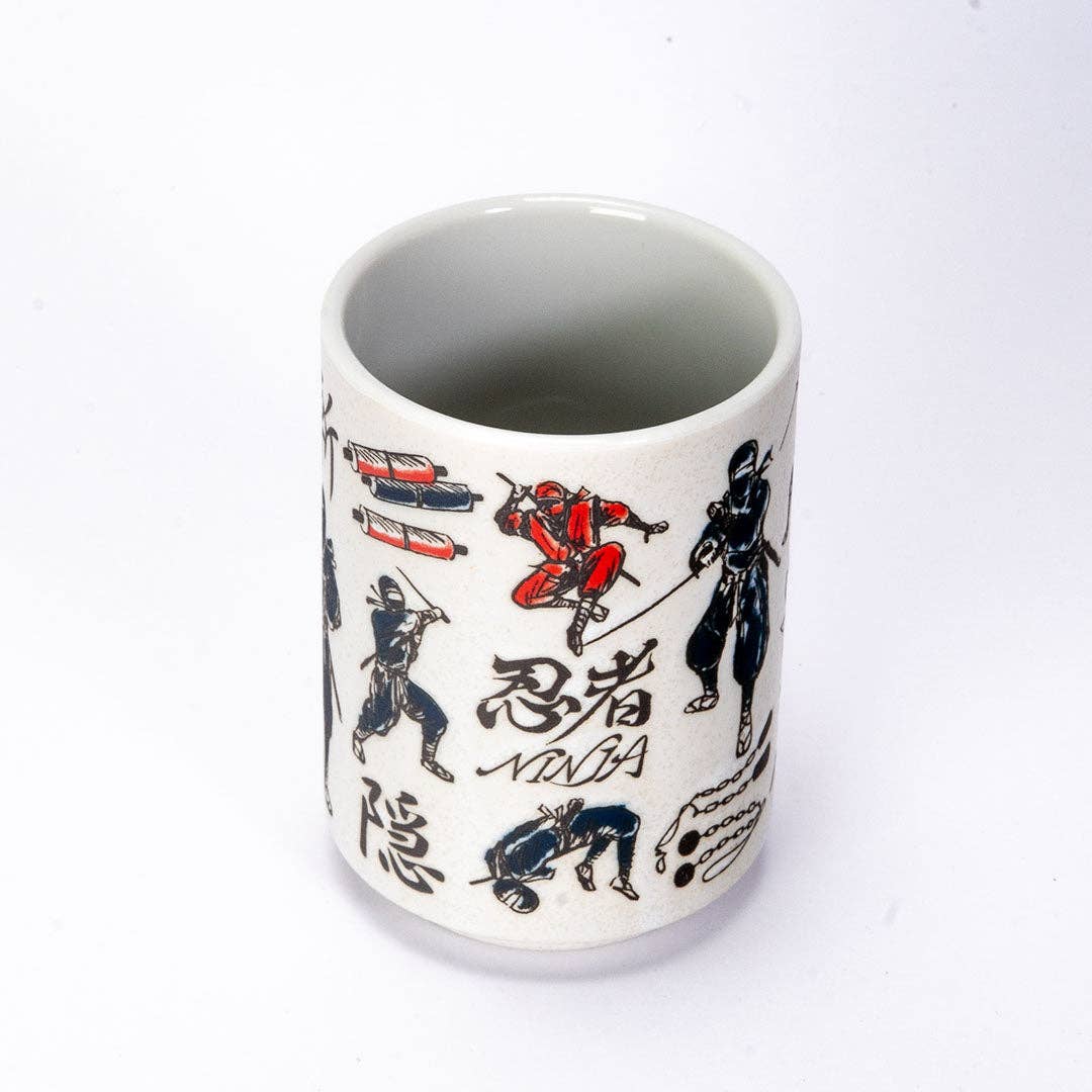 Japanese Ninja Yunomi Tea Cup | 9 fl oz Porcelain Cup with Reactive Glaze - Image 3