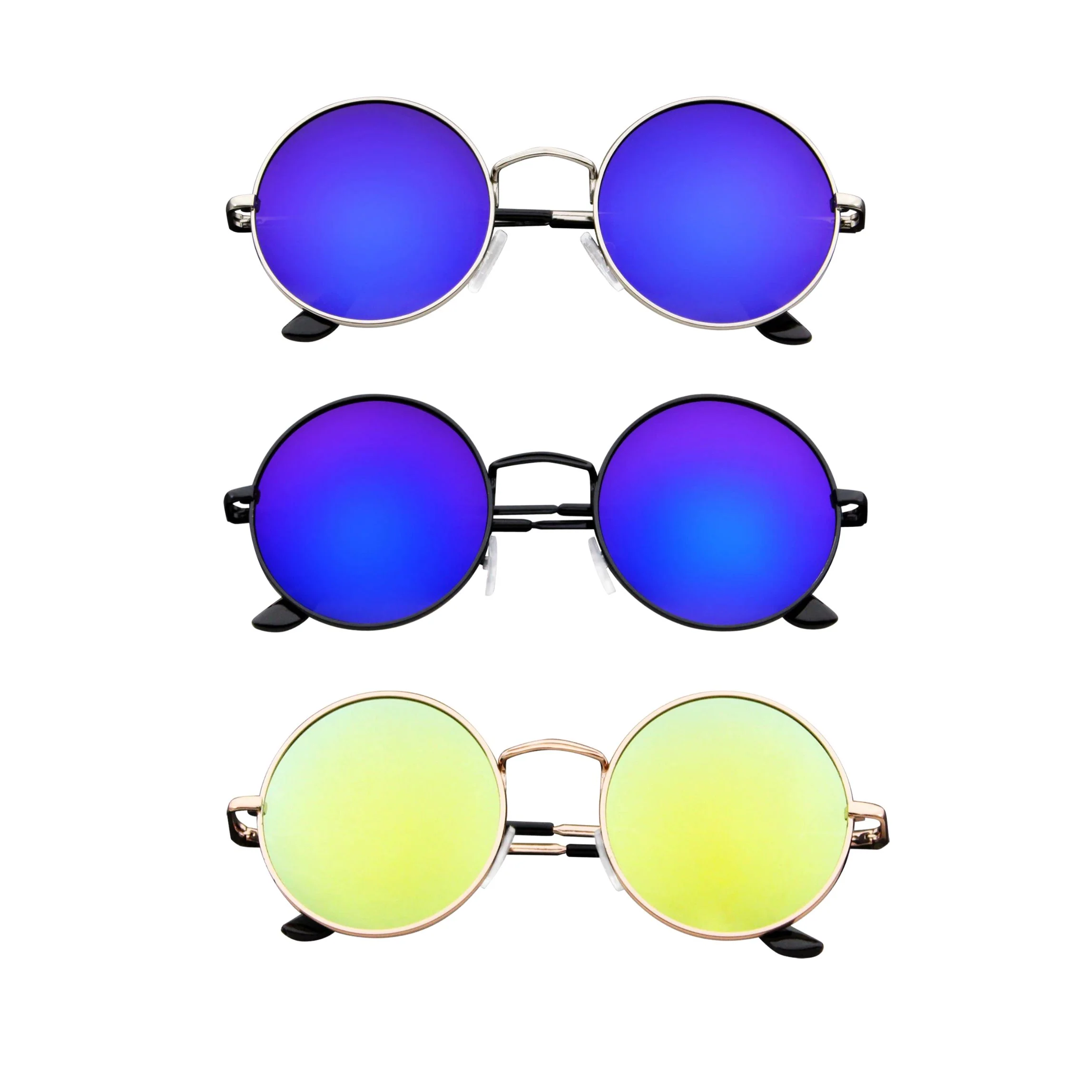 John Lennon Inspired Unisex Sunglasses | Round Hippie Retro Shades | UV Protection