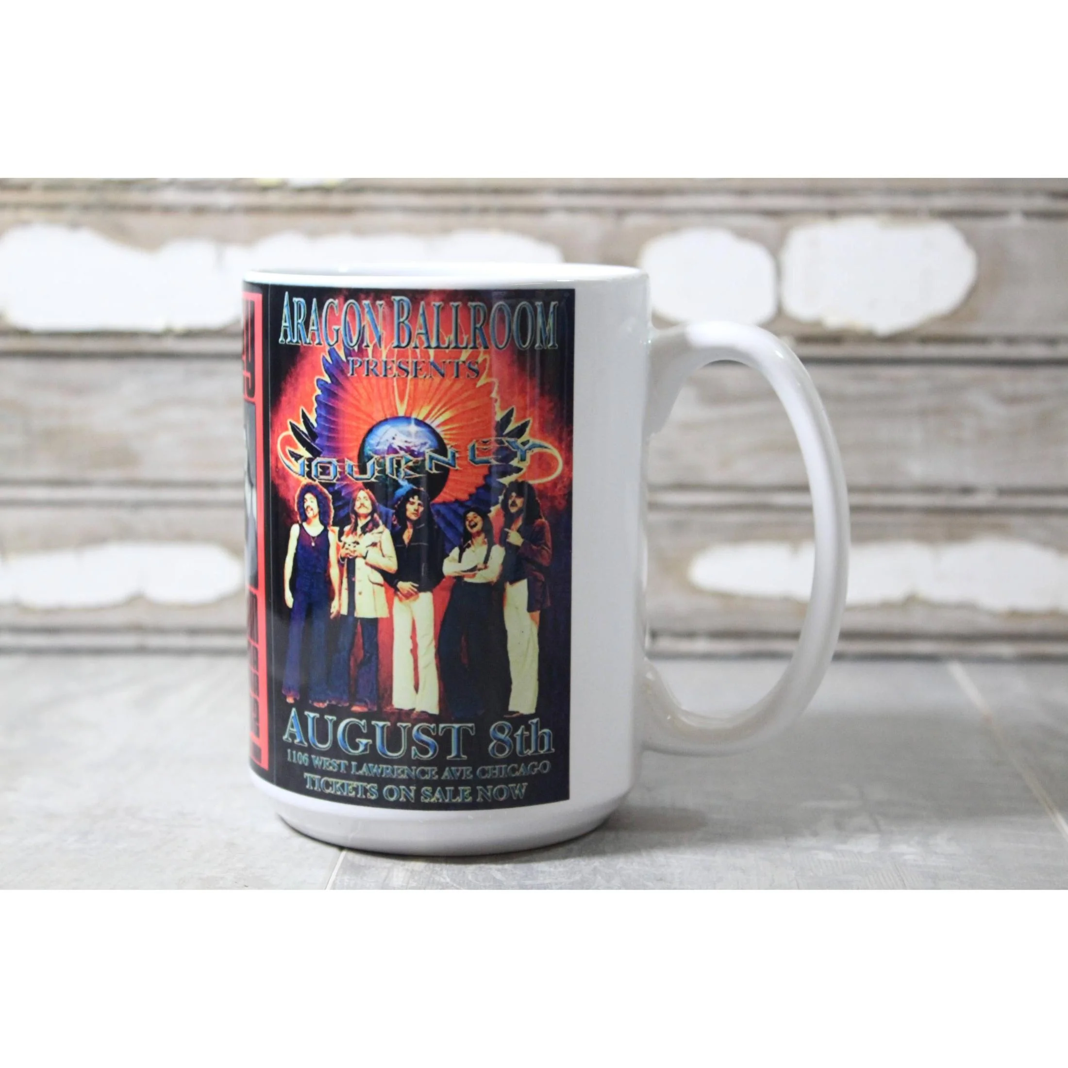 Journey Concert Poster Ceramic Coffee Mug | 15oz - Image 4