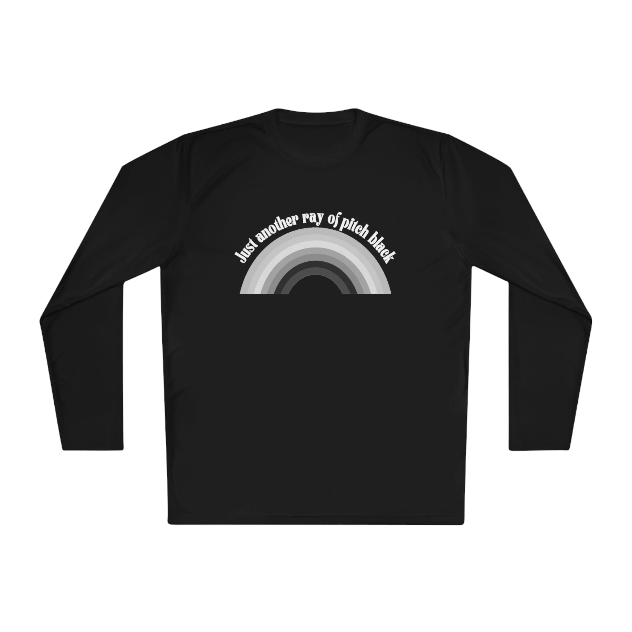 Just Another Ray of Pitch Black Unisex Lightweight Long Sleeve Tee (Sizes through 4X) - Image 6
