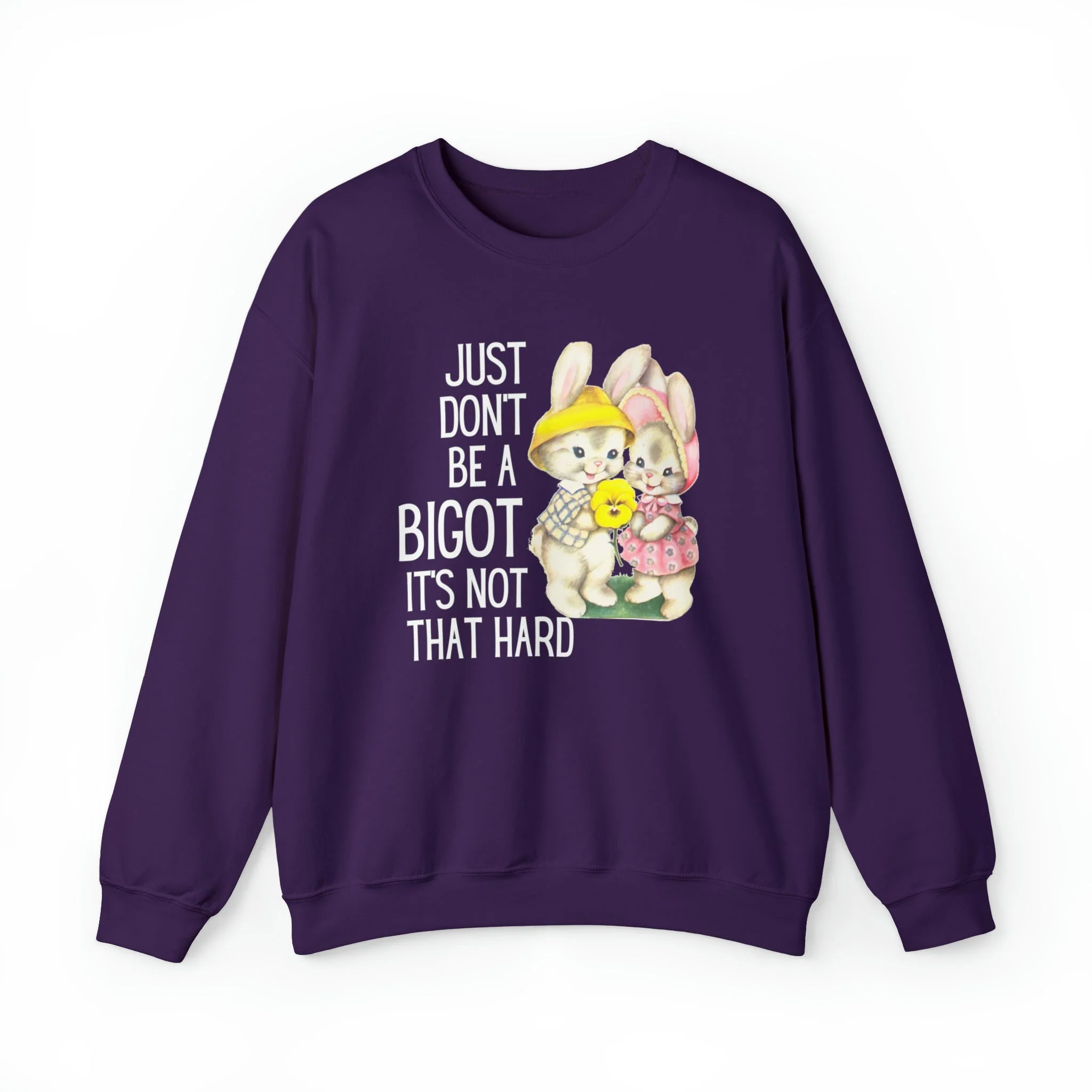 Just Don't Be A Bigot It's Not That Hard Unisex Heavy Blend™ Crewneck Sweatshirt Sizes SM-5XL | Plus Size Available - Image 14